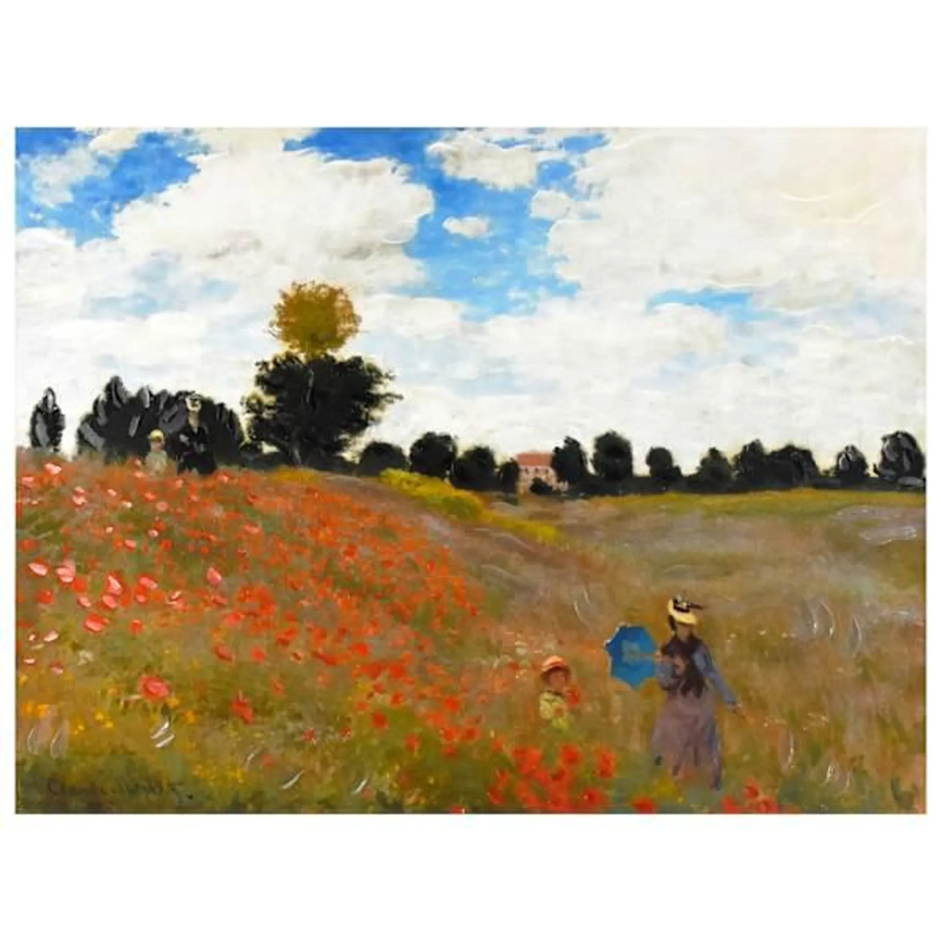 Field of Poppies Canvas Wall Art, 36x27