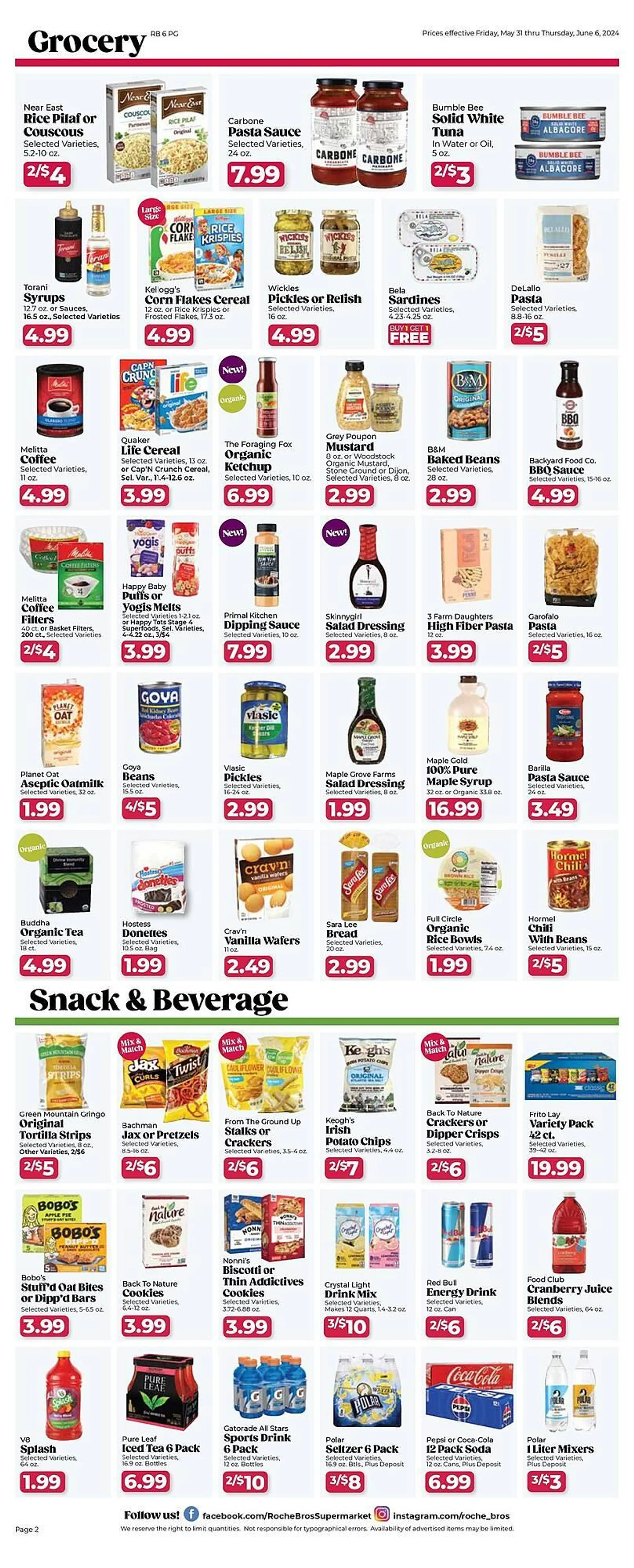 Roche Bros Weekly Ad - 2