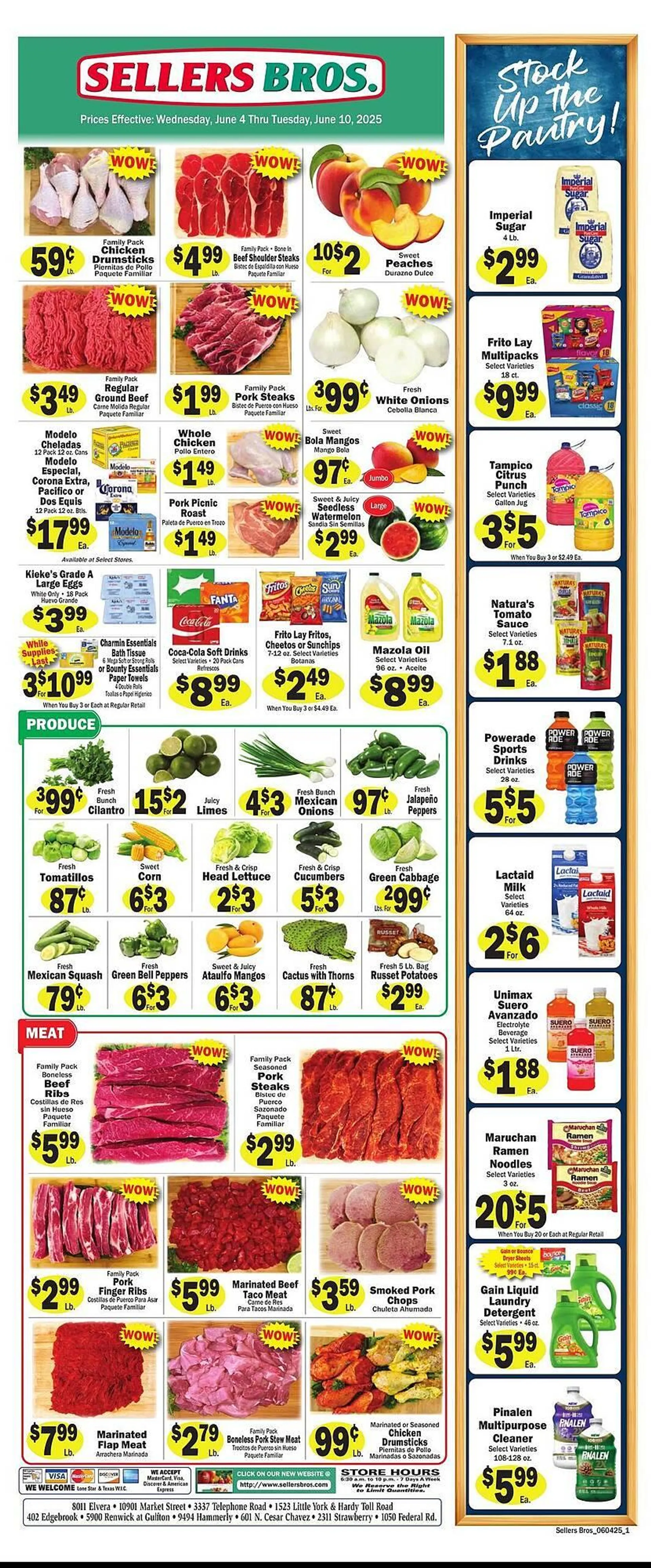 Weekly ad Sellers Bros Weekly Ad from June 4 to June 10 2025 - Page 1