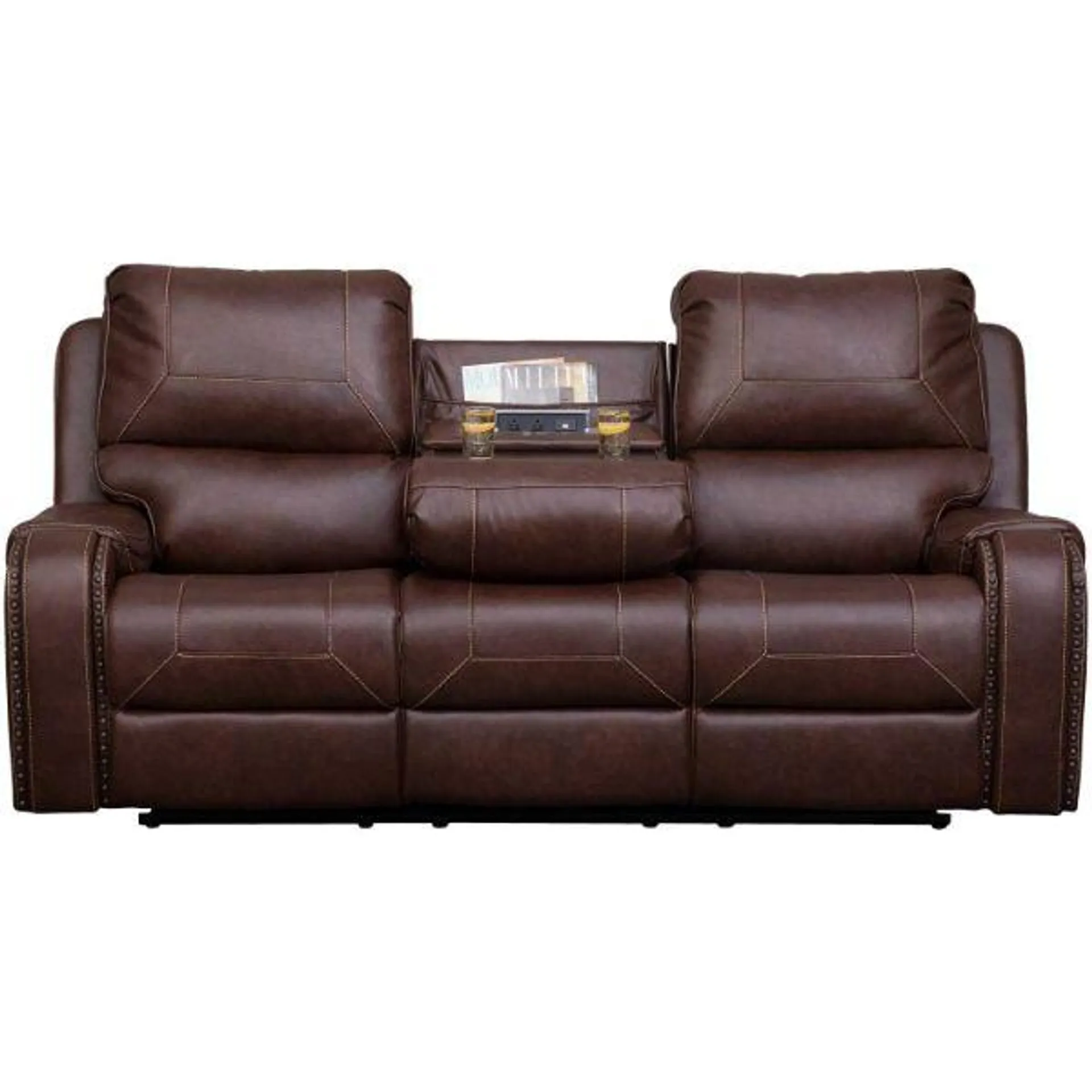 Arlo Reclining Sofa with Drop Down Table