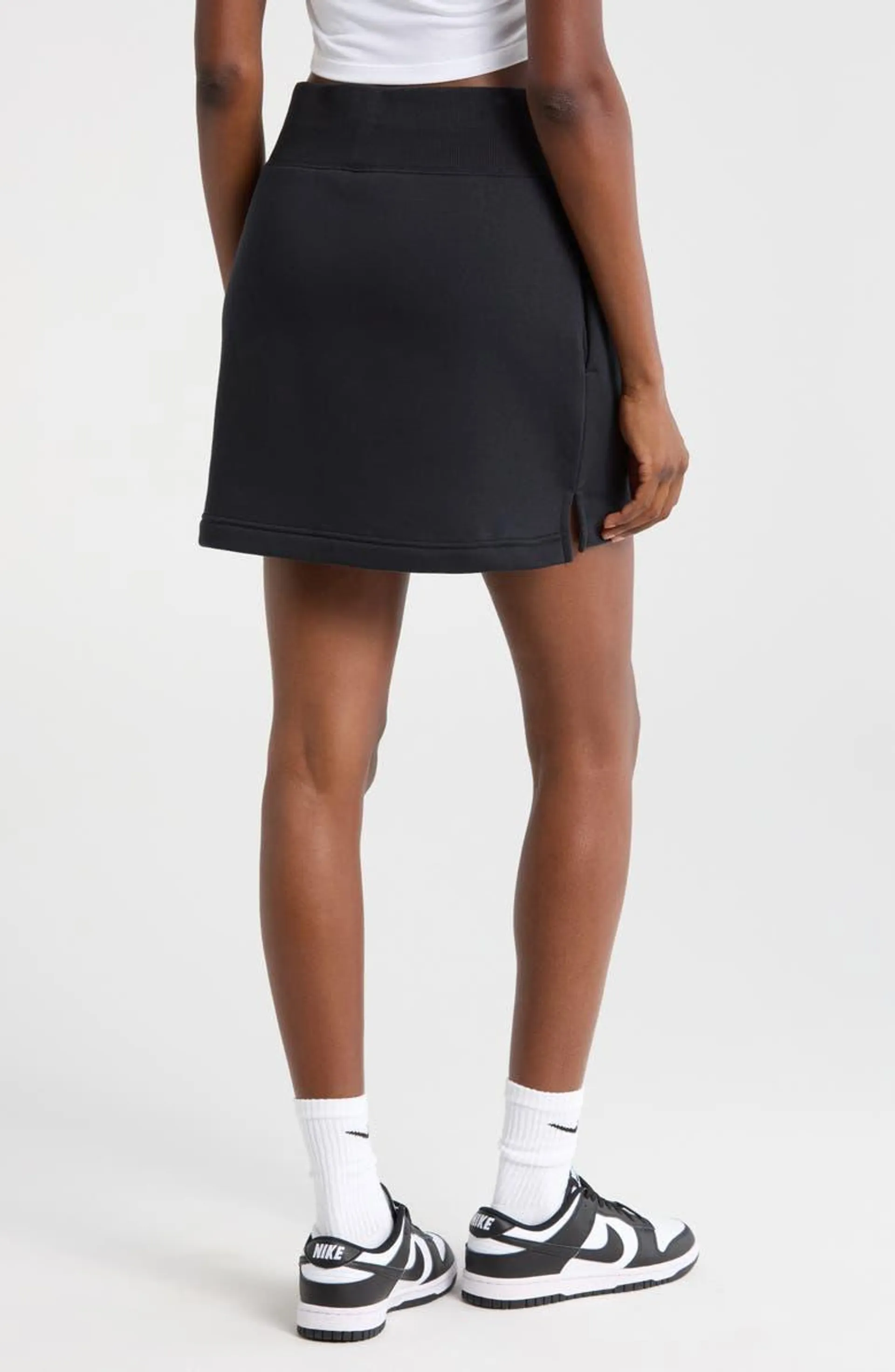 Phoenix High Waist Fleece Miniskirt