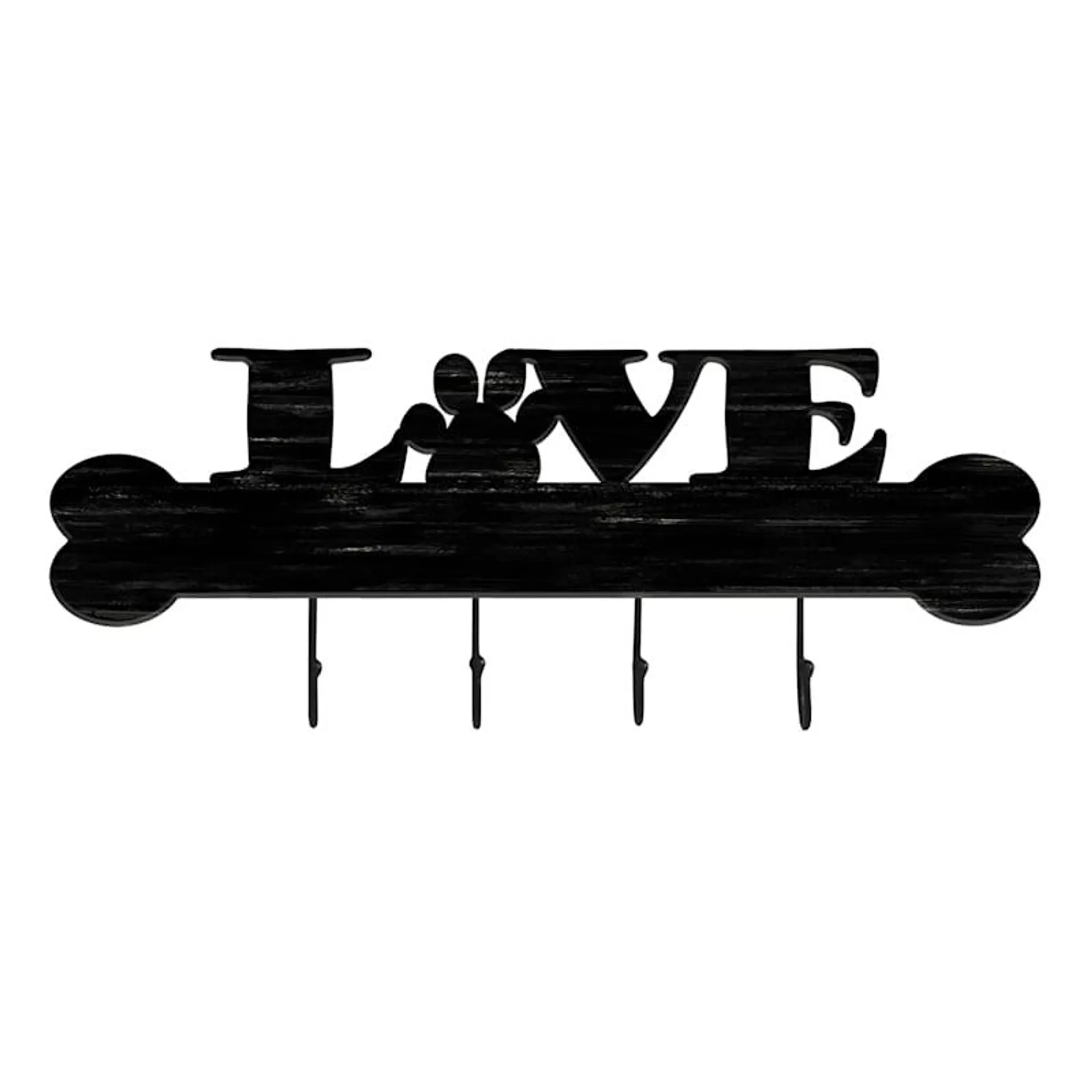 Love Wall Sign with Hooks, 8X20