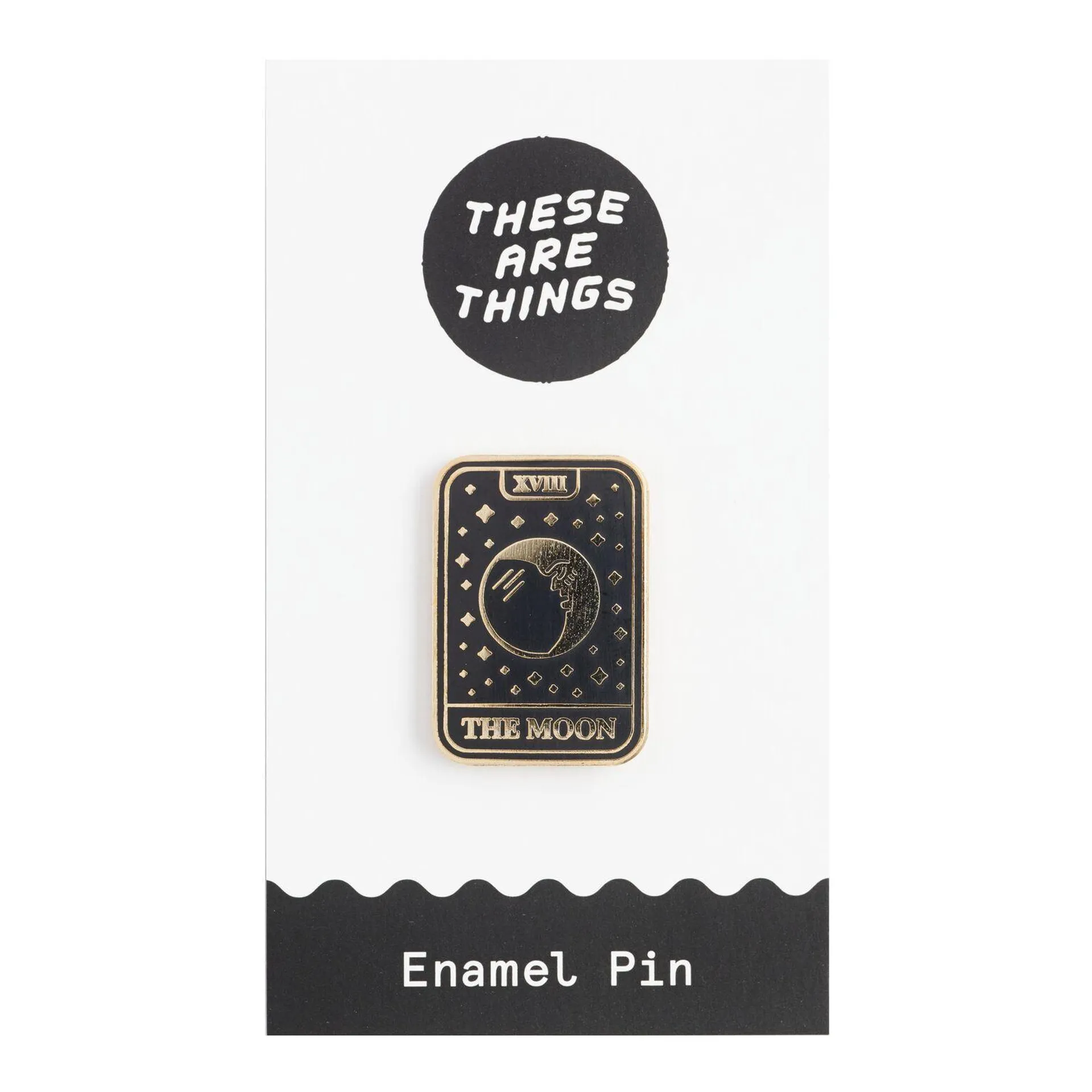 Moon Tarot Card Enamel Pin