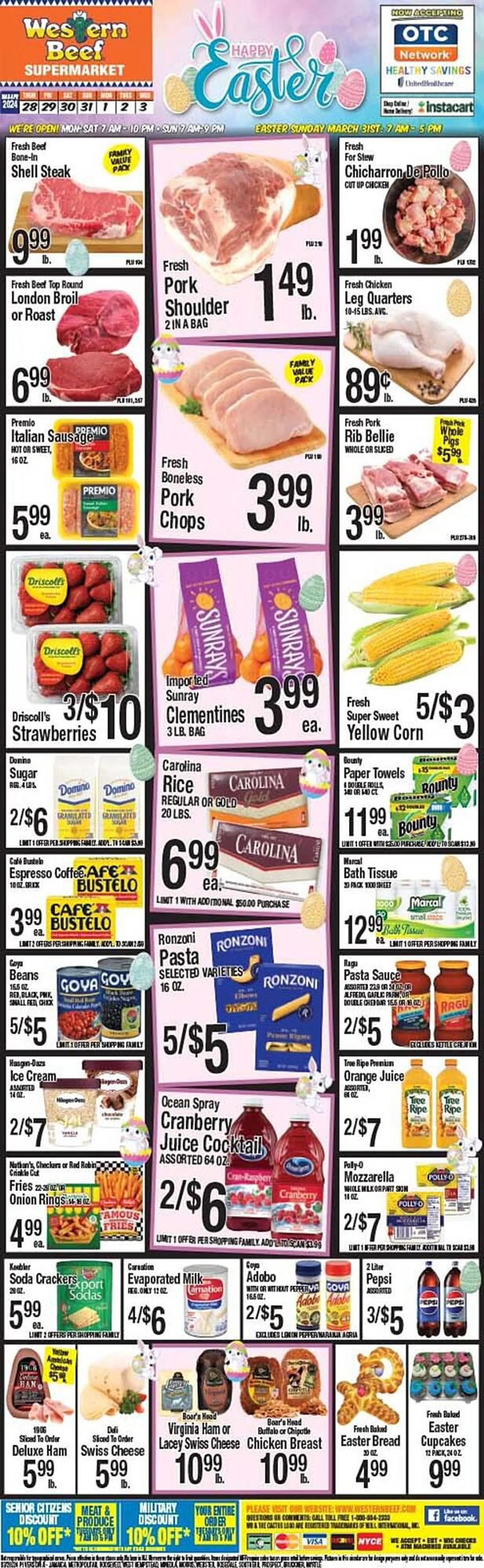 Weekly ad Western Beef Weekly Ad from March 28 to April 3 2024 - Page 
