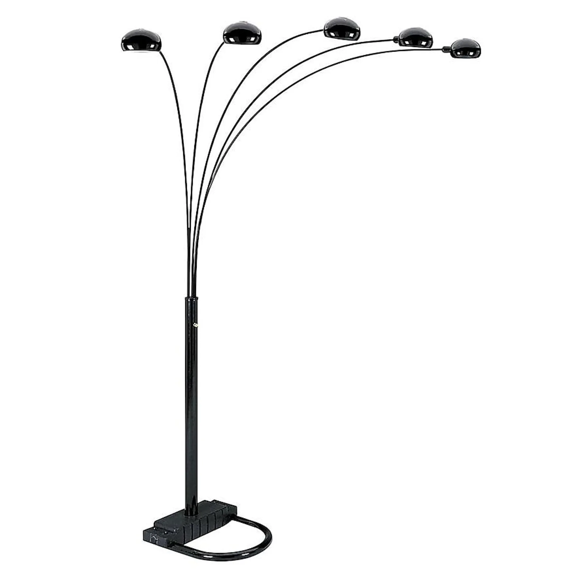 ORE International 84-in Black Multi-head Floor Lamp