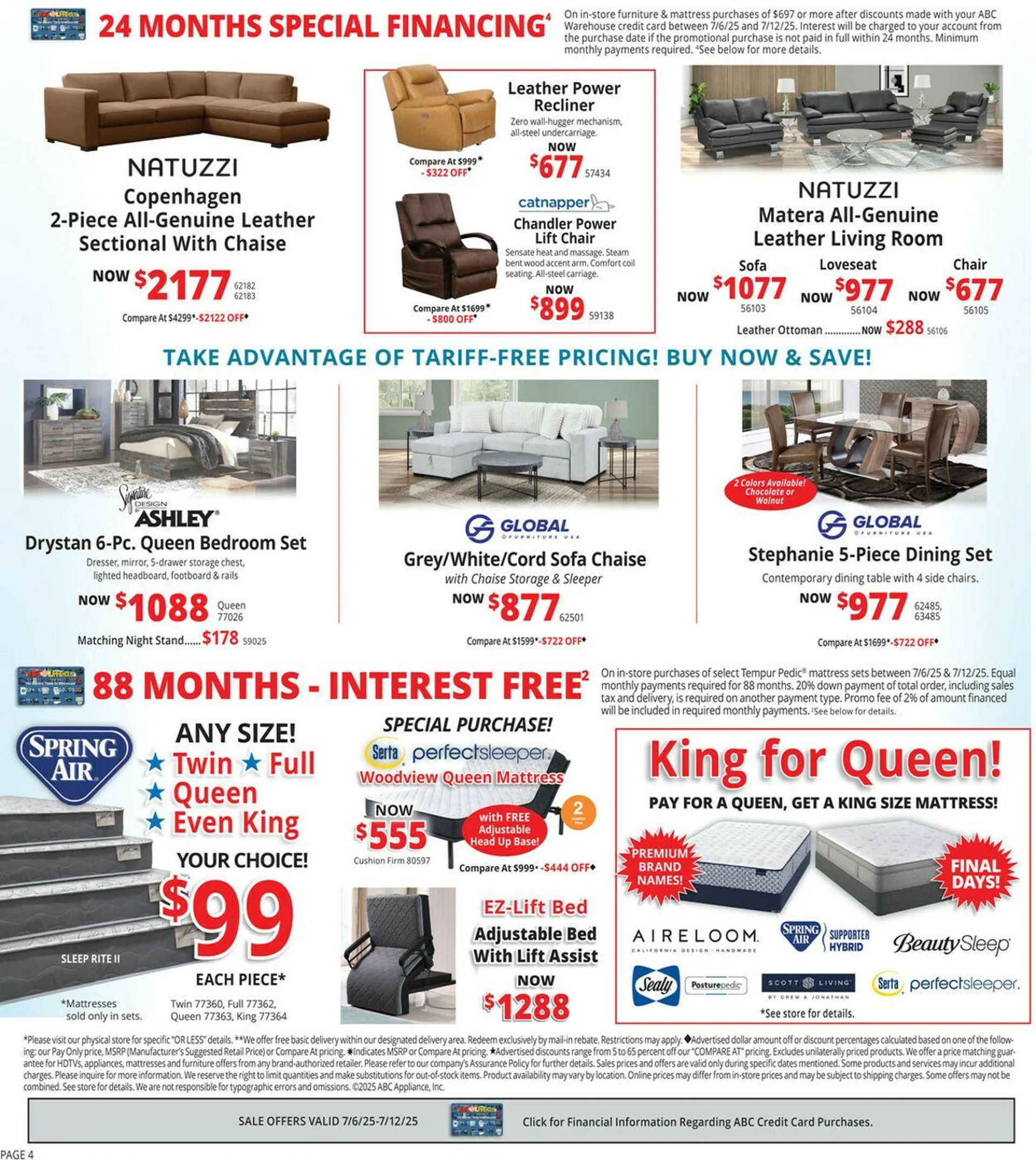 Weekly ad ABC Warehouse Current weekly ad from July 6 to July 12 2025 - Page 4