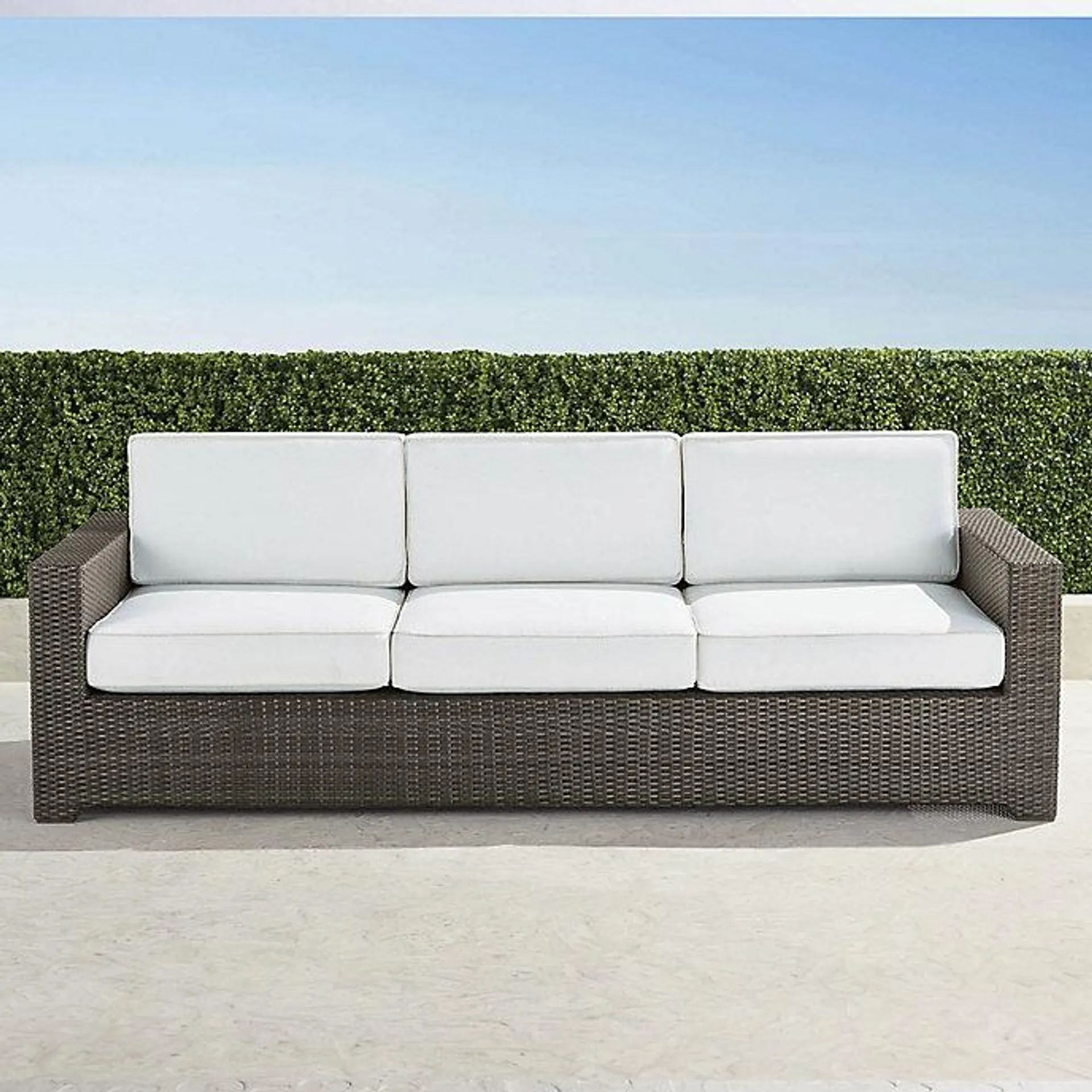 Palermo Sofa in Bronze Wicker