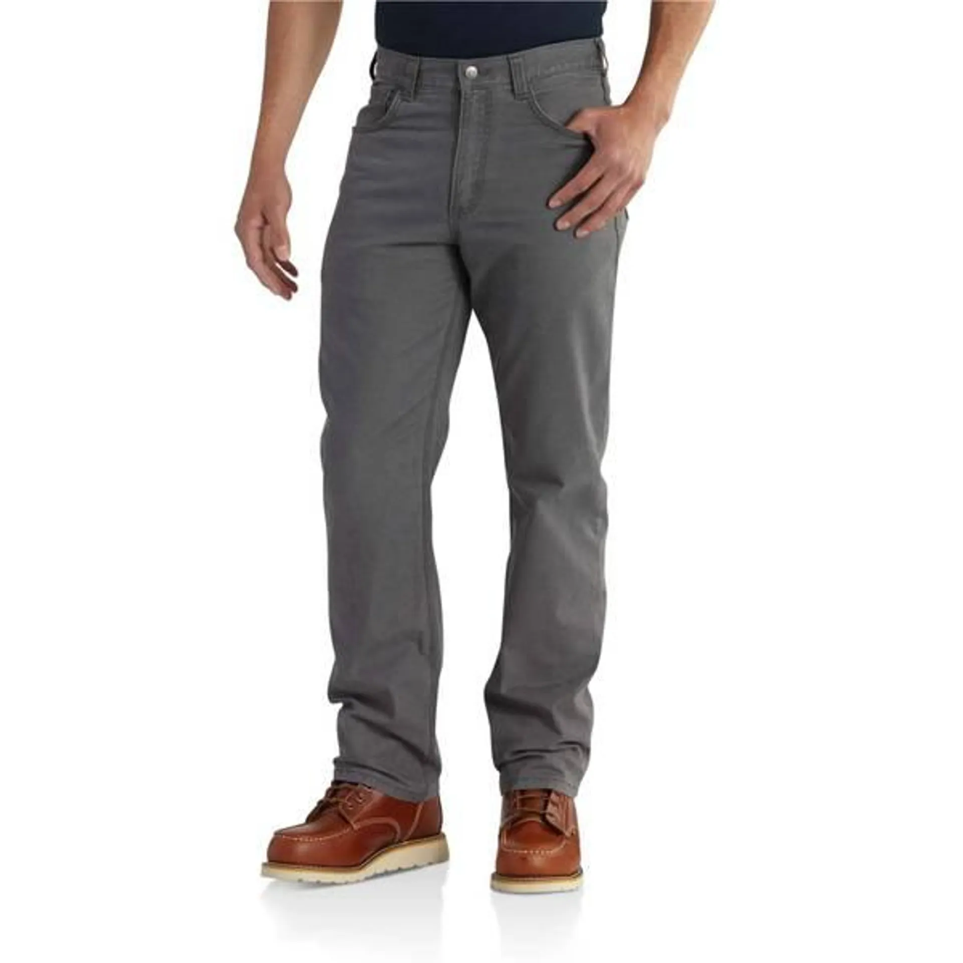Men's Rugged Flex Relaxed Fit Canvas 5-Pocket Work Pants