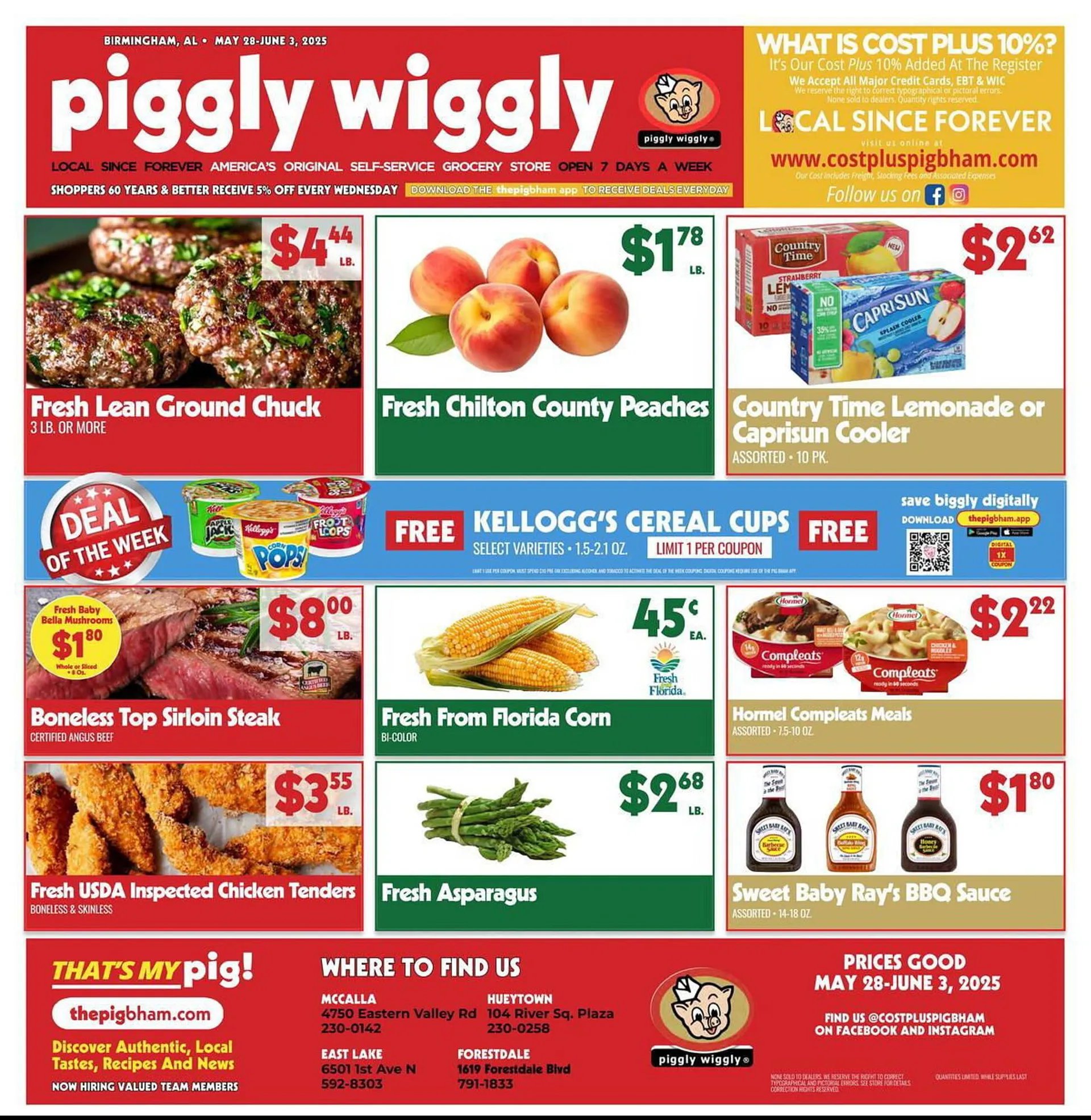 Weekly ad Piggly Wiggly Weekly Ad from May 28 to June 3 2025 - Page 1