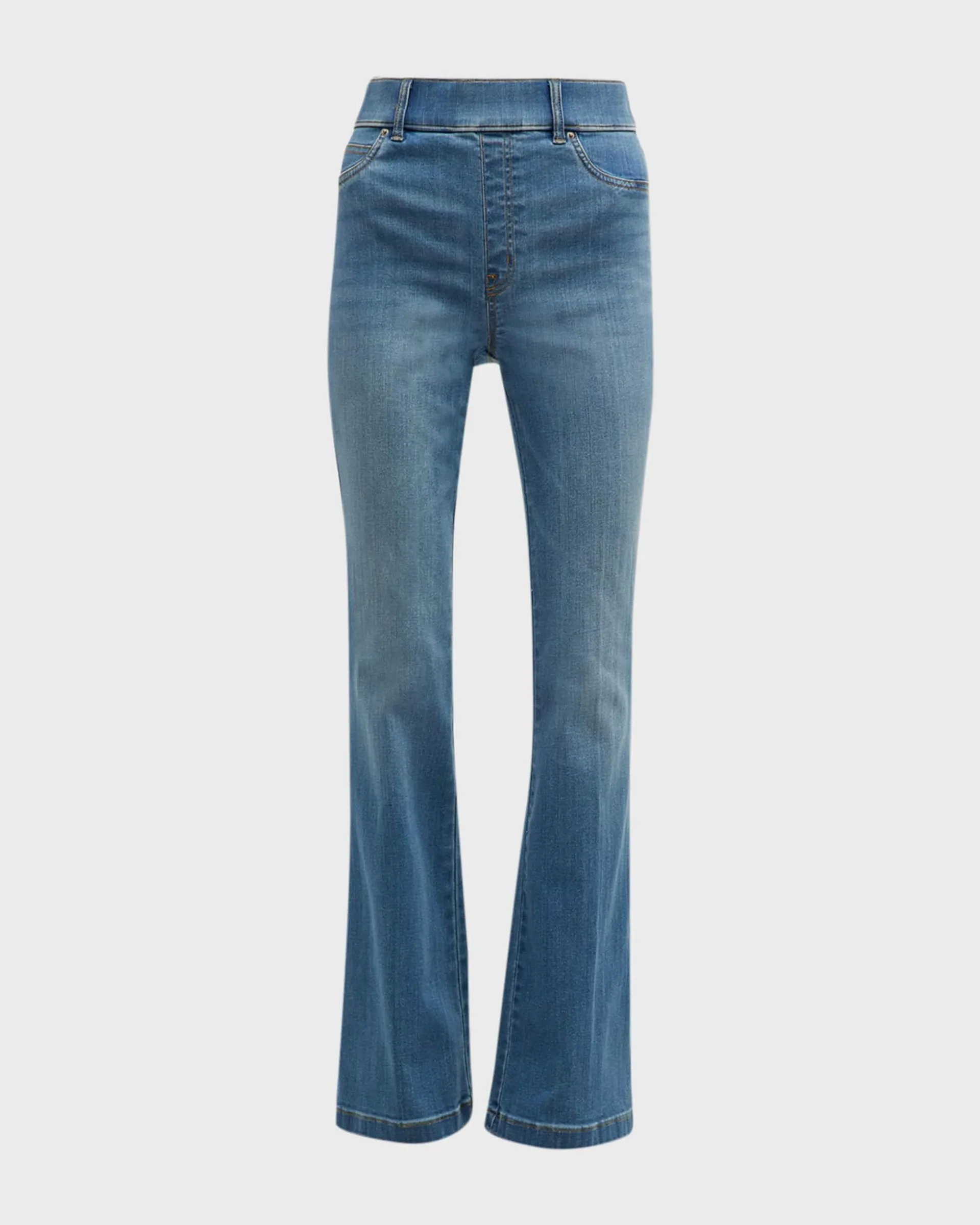 High-Rise Flared Stretch-Denim Jeans