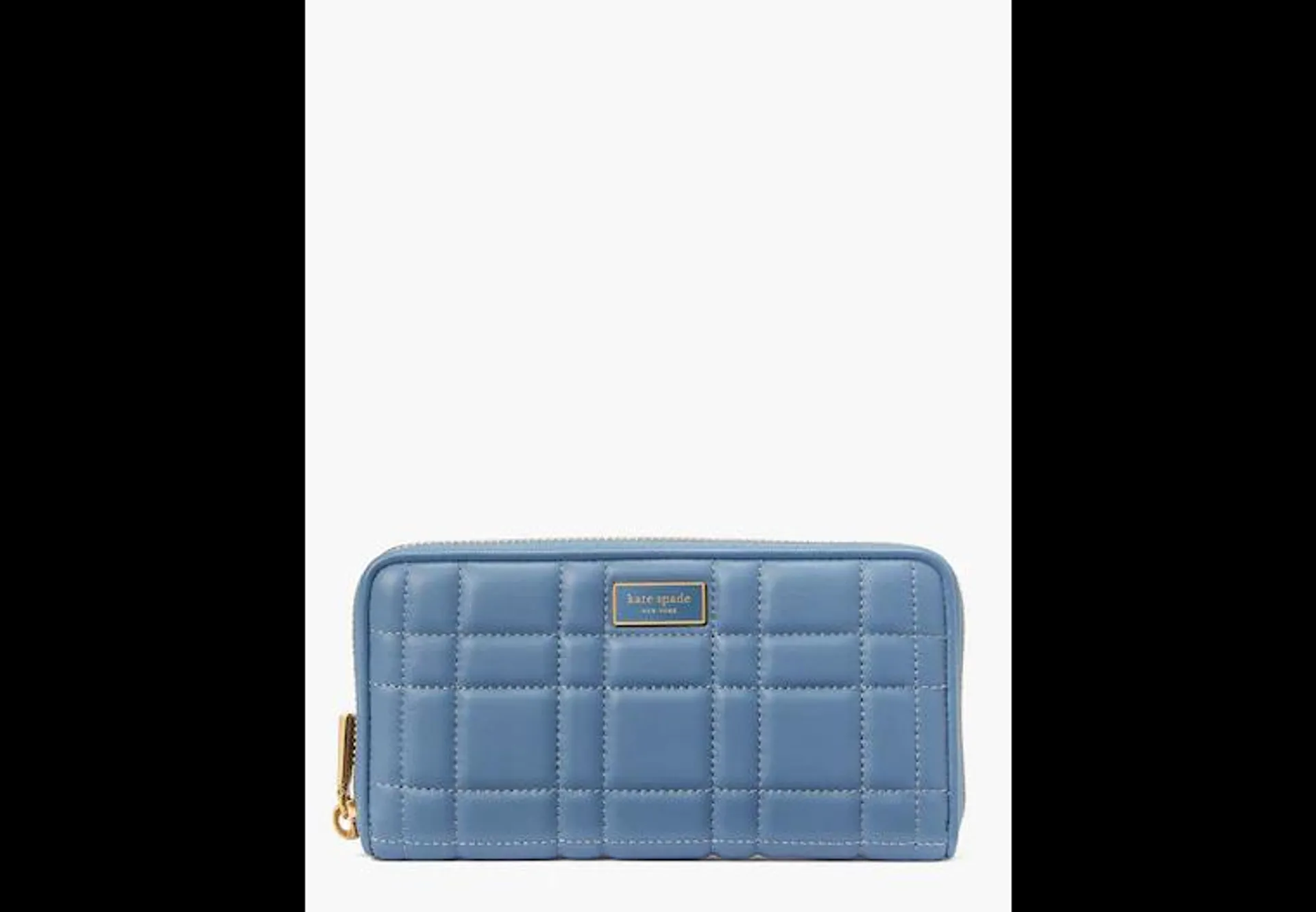 Evelyn Quilted Zip-around Continental Wallet