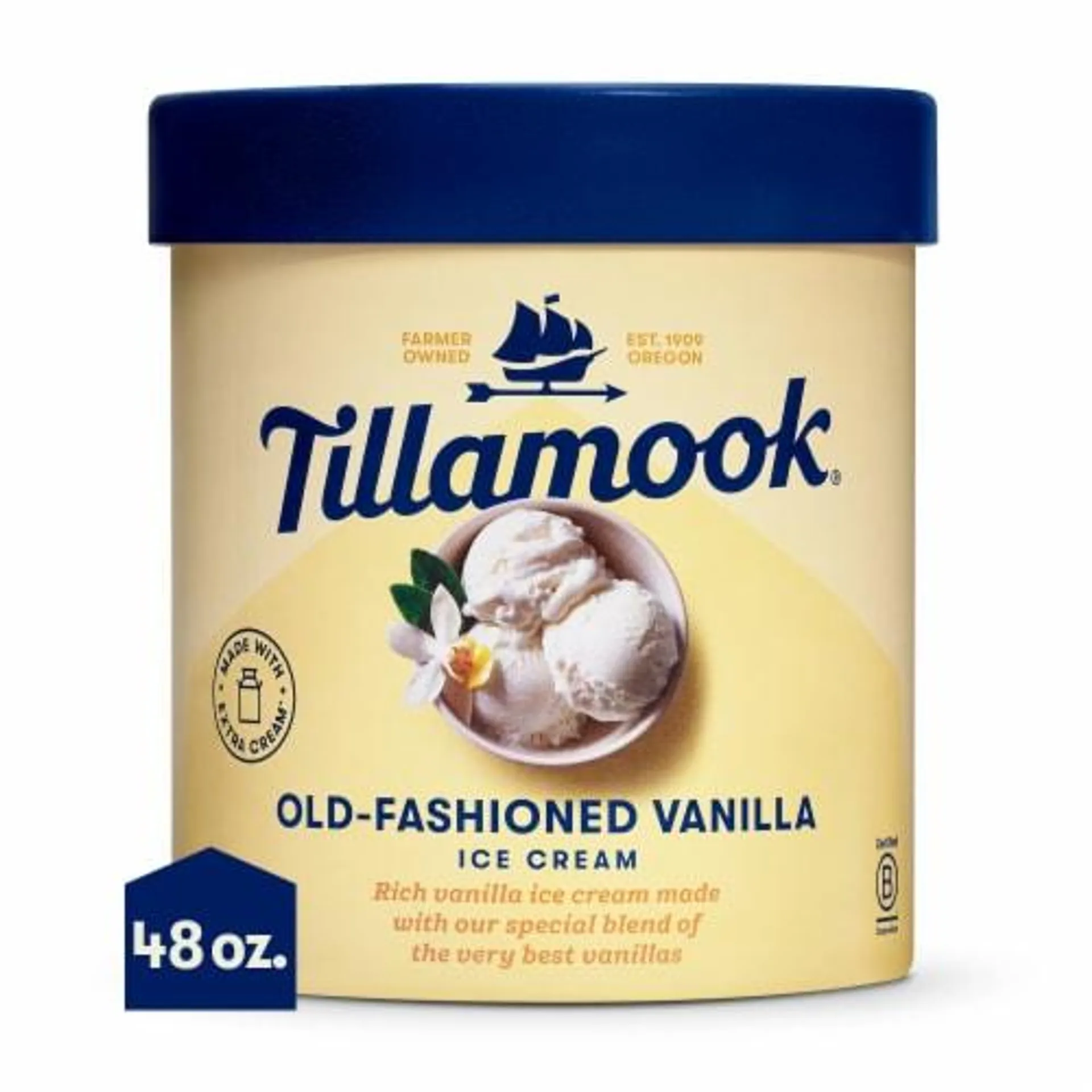 Tillamook Old-Fashioned Vanilla Ice Cream Tub