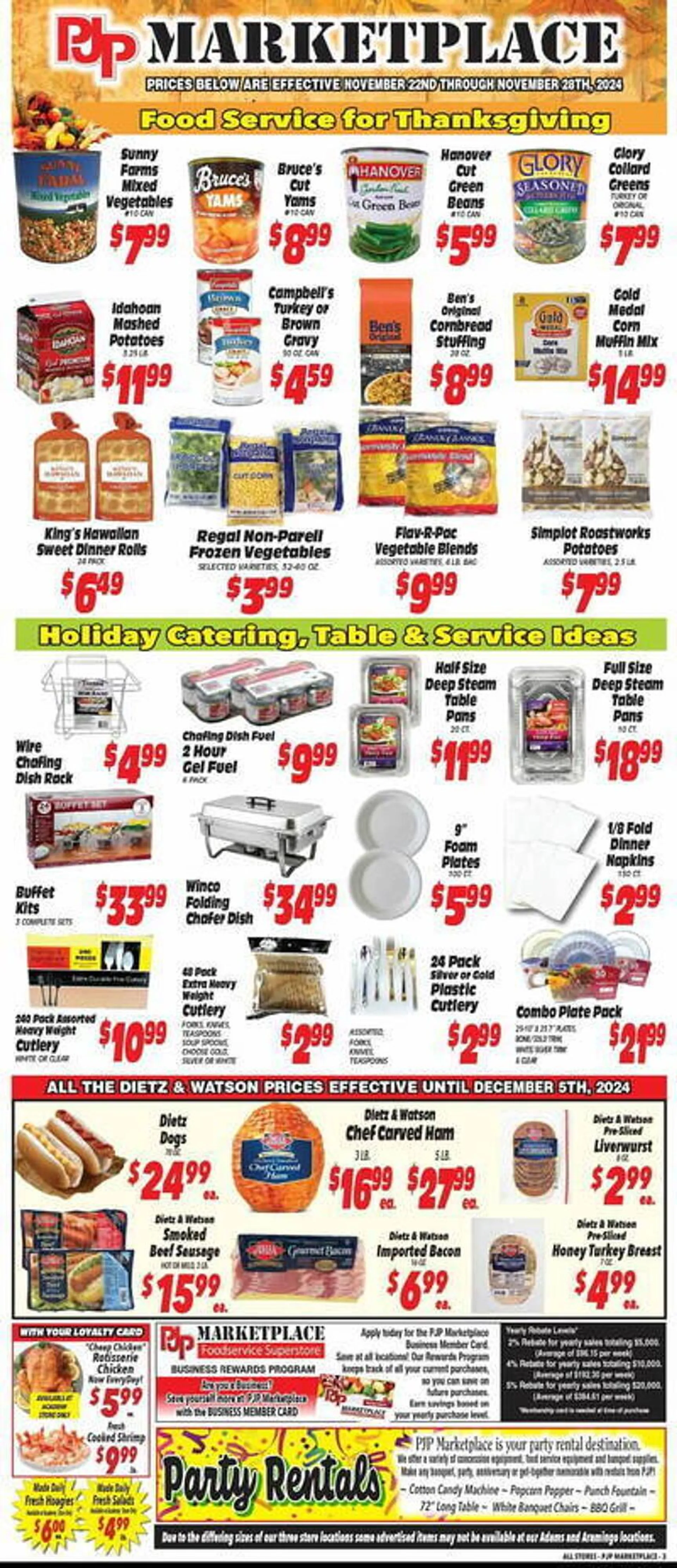 Weekly ad PJP Marketplace Weekly Ad from November 22 to November 28 2024 - Page 3