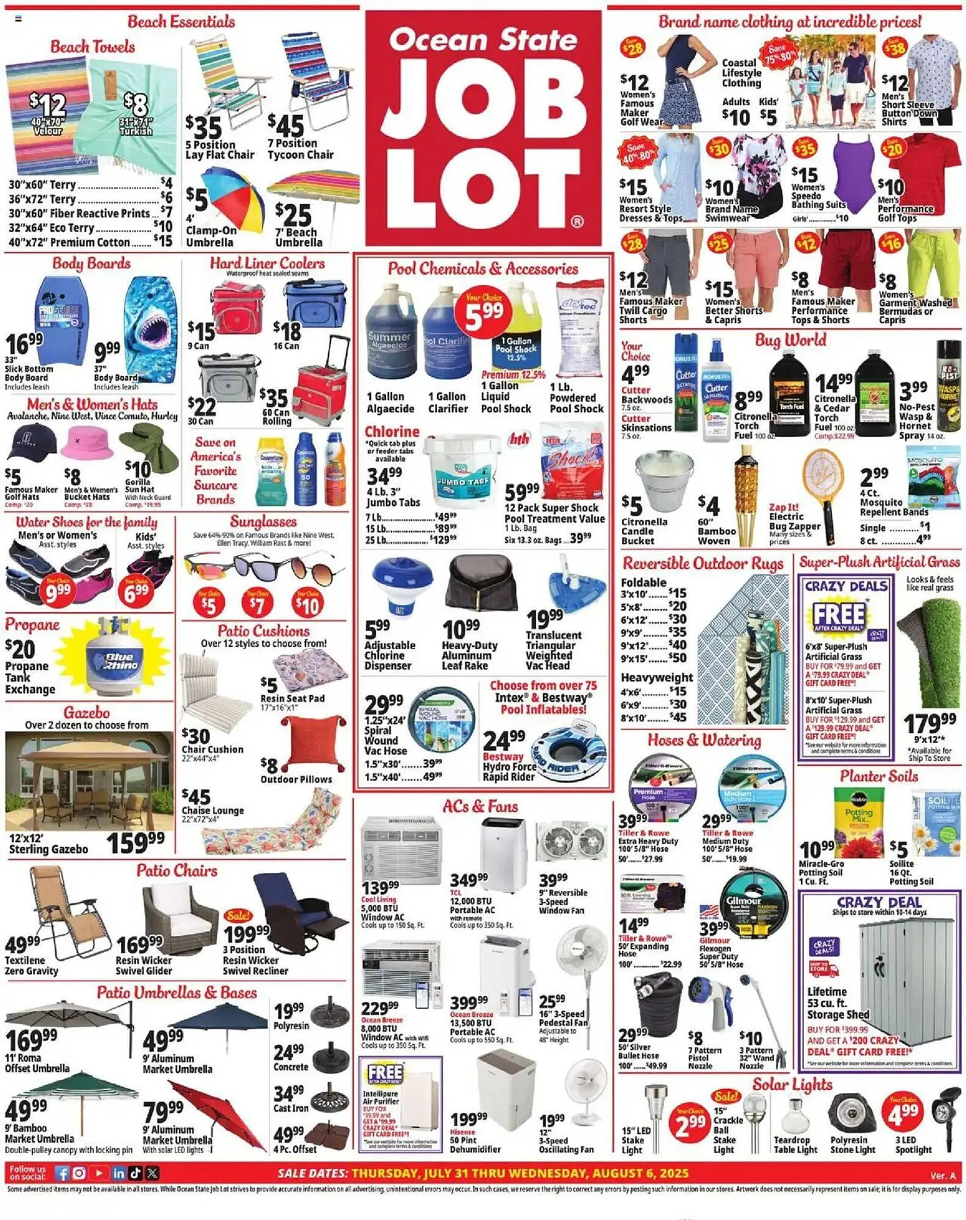 Weekly ad Ocean State Job Lot Weekly Ad from July 31 to August 6 2025 - Page 1