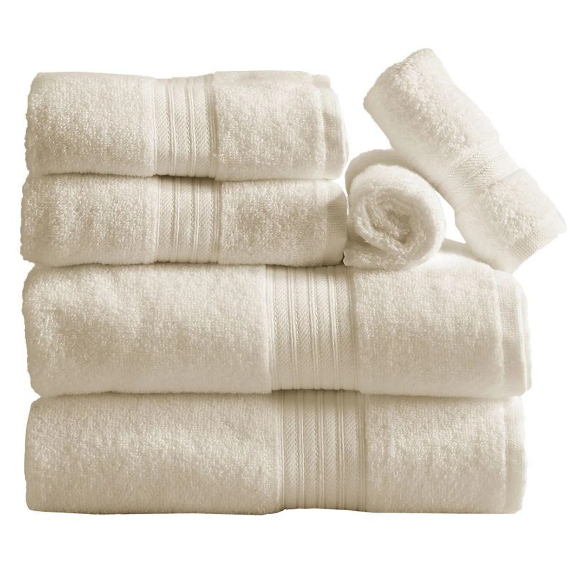 100% Cotton Solid Color Quick Dry Bath Towel Set