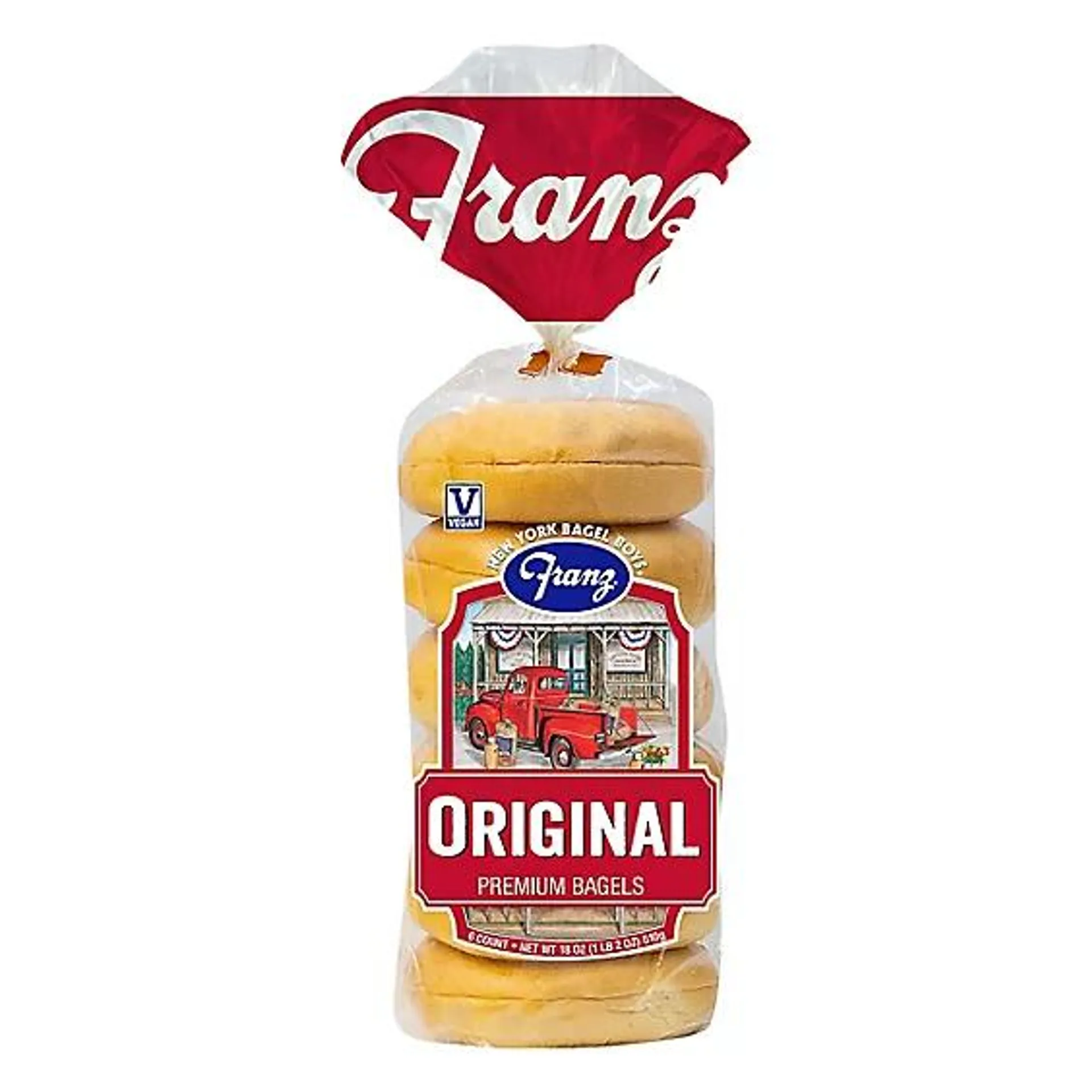 Franz Bagels Plain 6 Count - 18 Oz