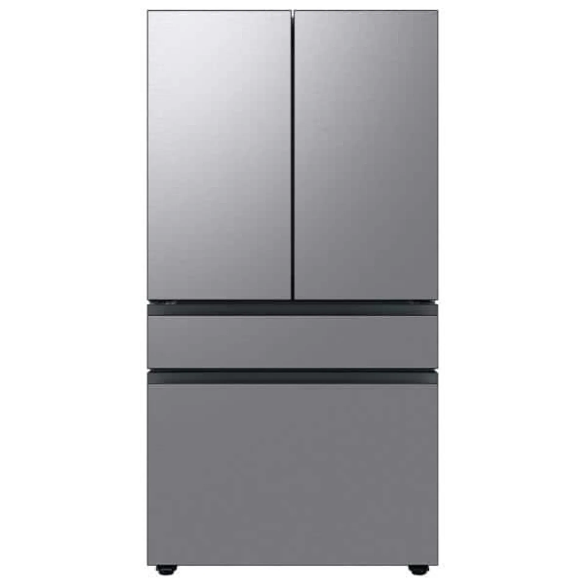 Bespoke 29 cu. ft. 4-Door French Door Smart Refrigerator with Beverage Center in Stainless Steel, Standard Depth