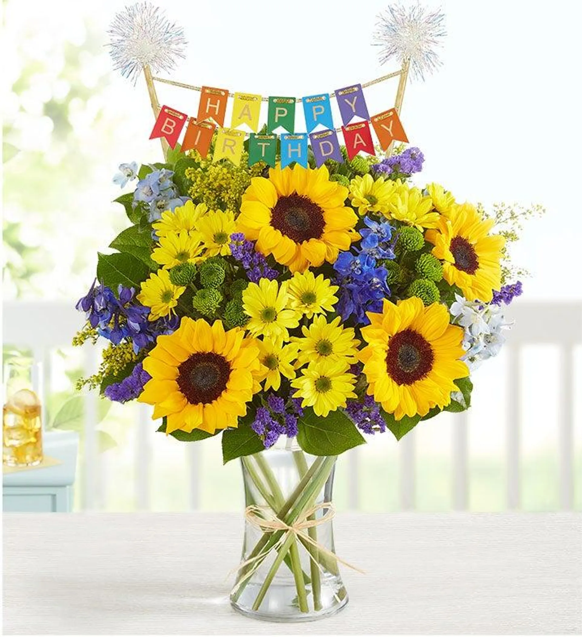 Fields of Europe ® Summer with Happy Birthday Banner