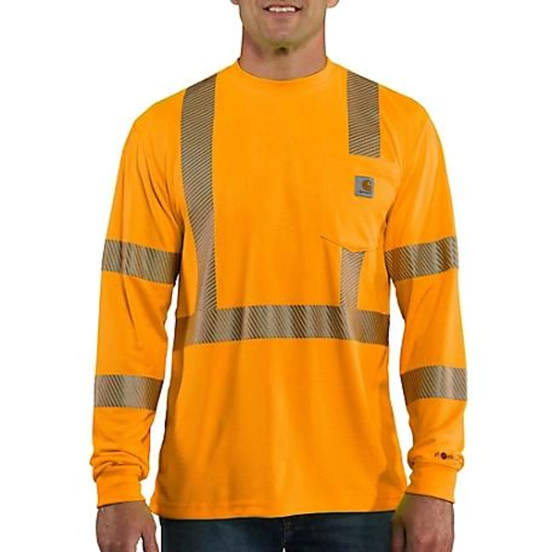 Carhartt Long-Sleeve Force High-Visibility Class 3 Work T-Shirt