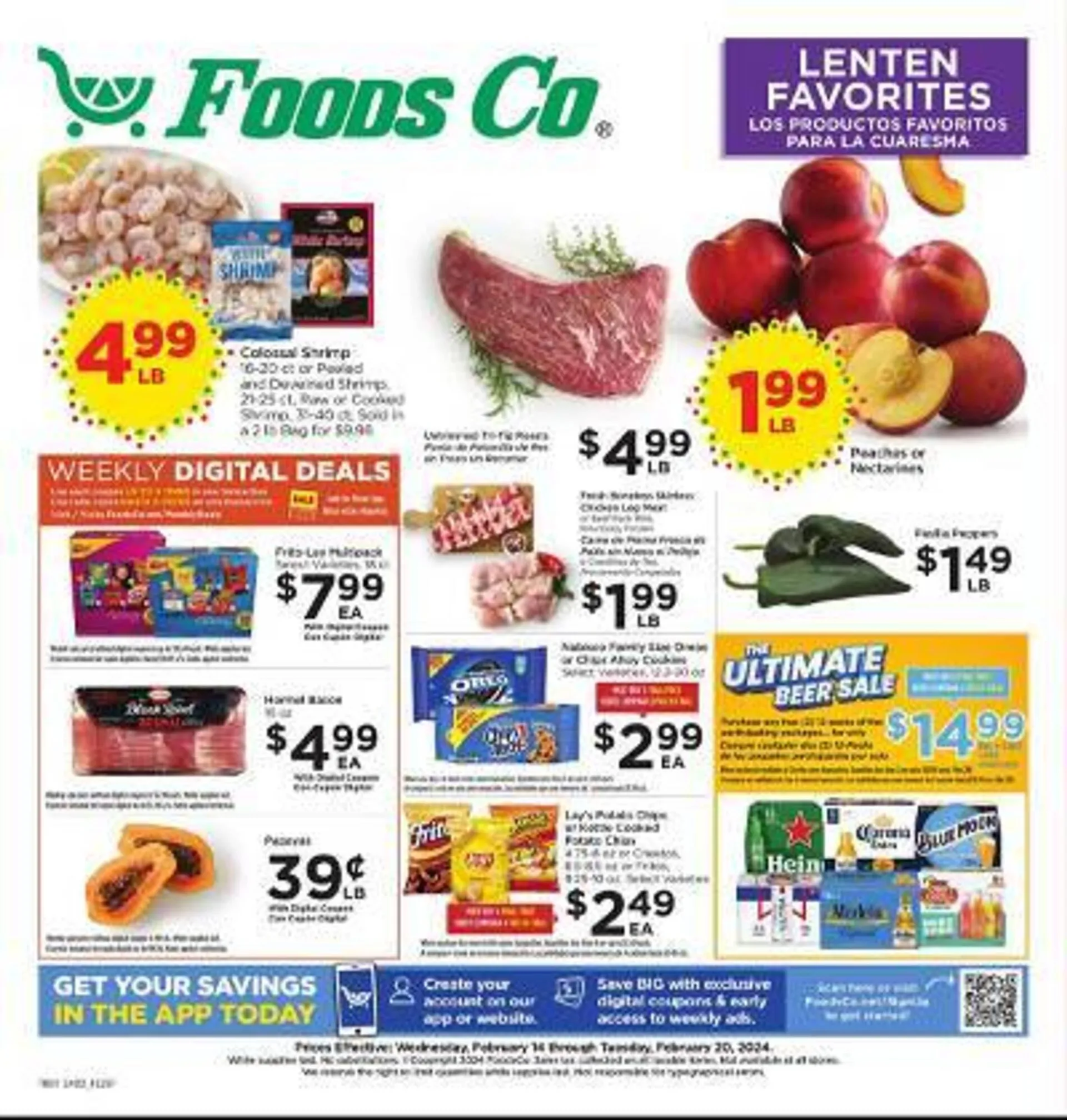 Weekly ad Foods Co Weekly Ad from February 14 to February 20 2024 - Page 