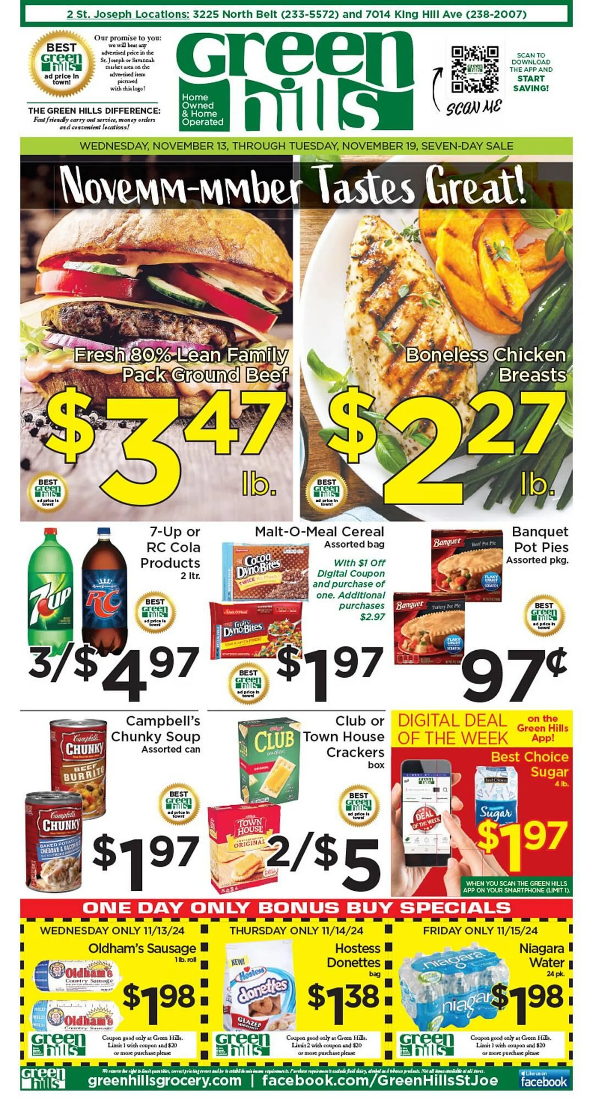 Green Hills Grocery ad - 1