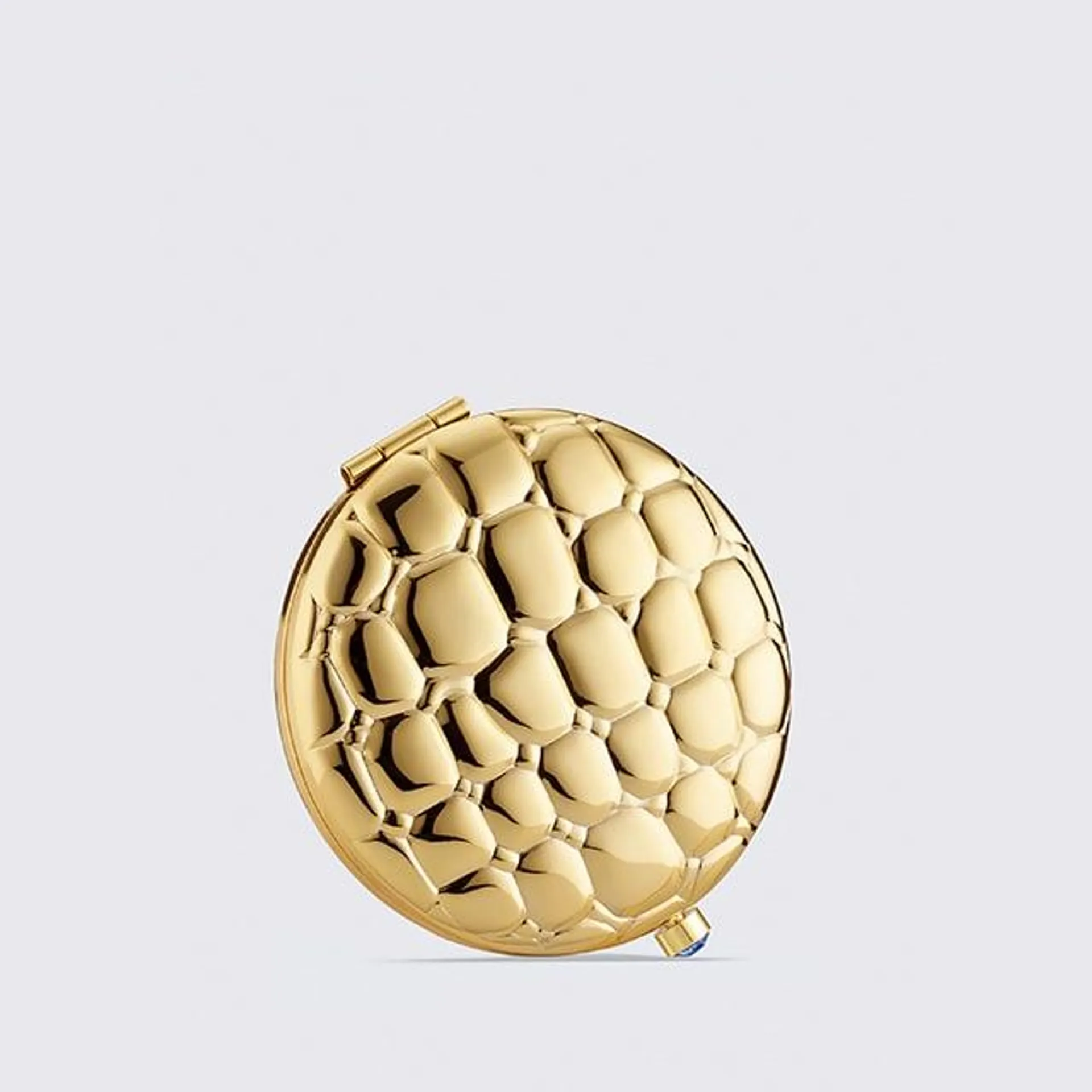 Golden Alligator Slim Powder Compact