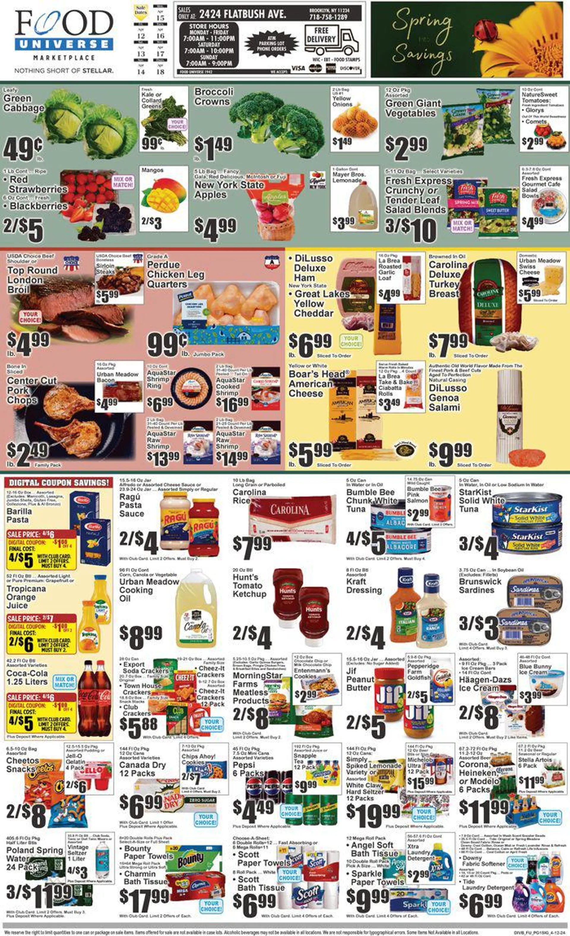 Weekly ad Spring Savings from April 12 to April 18 2024 - Page 1