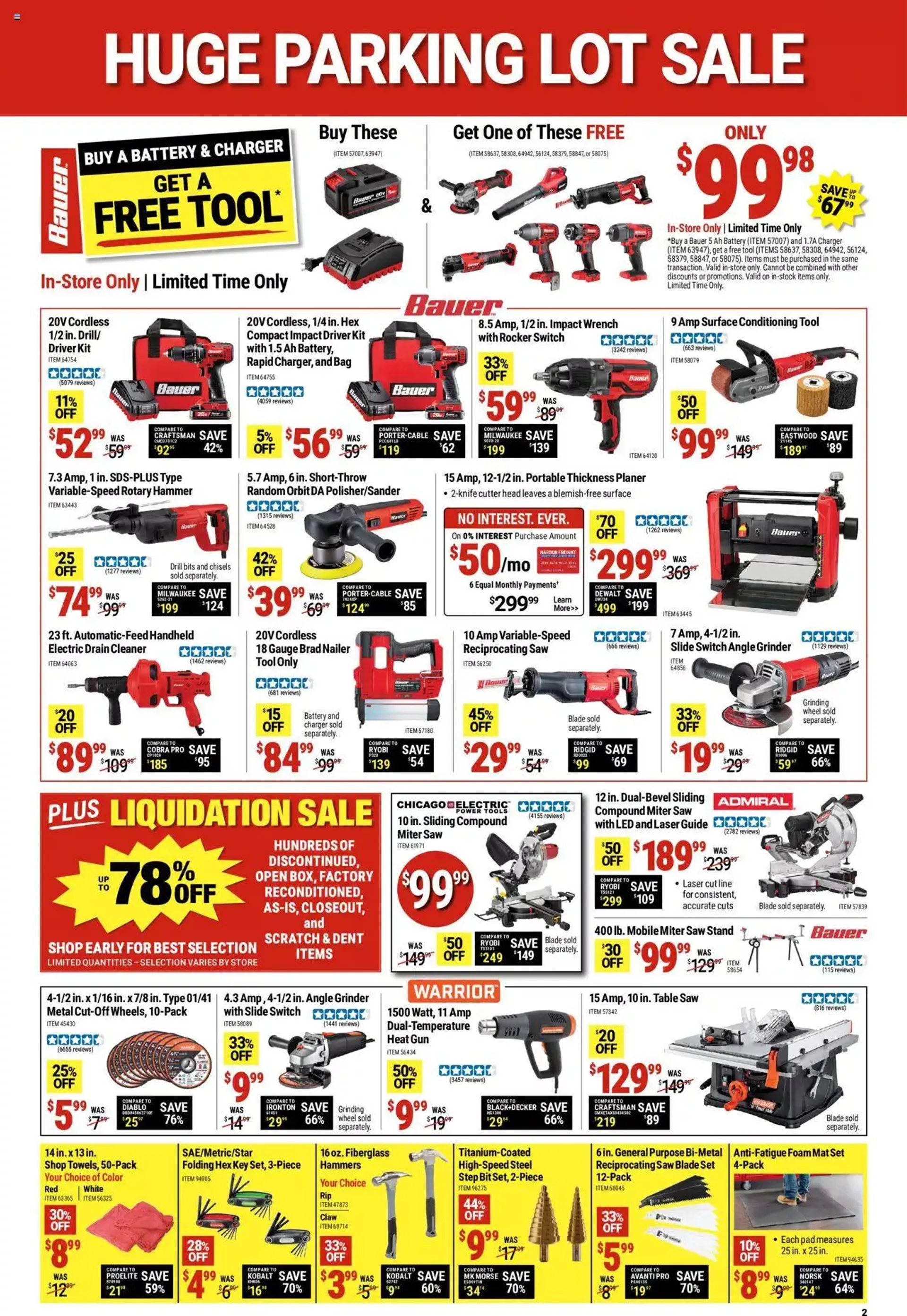 Harbor Freight - Parking Lot Sale - 1