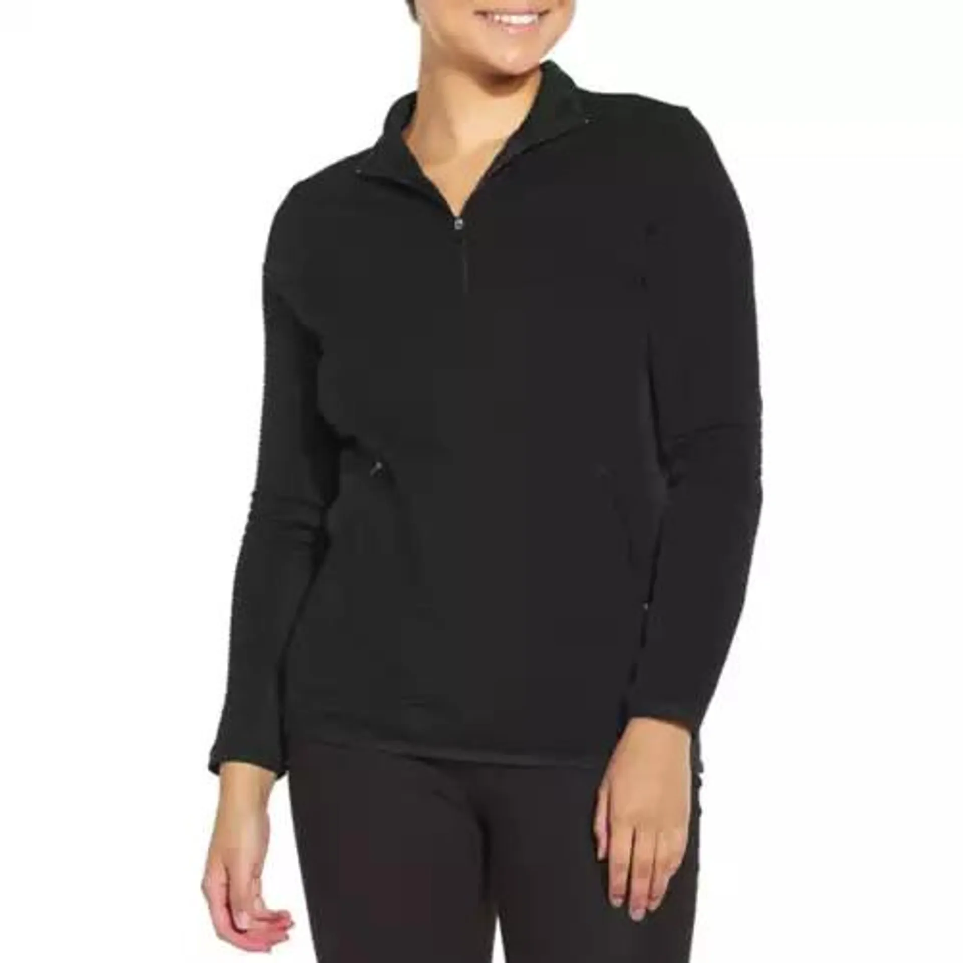 Women's Callaway Ottoman Quilted Fleece Long Sleeve Golf 1/4 Zip