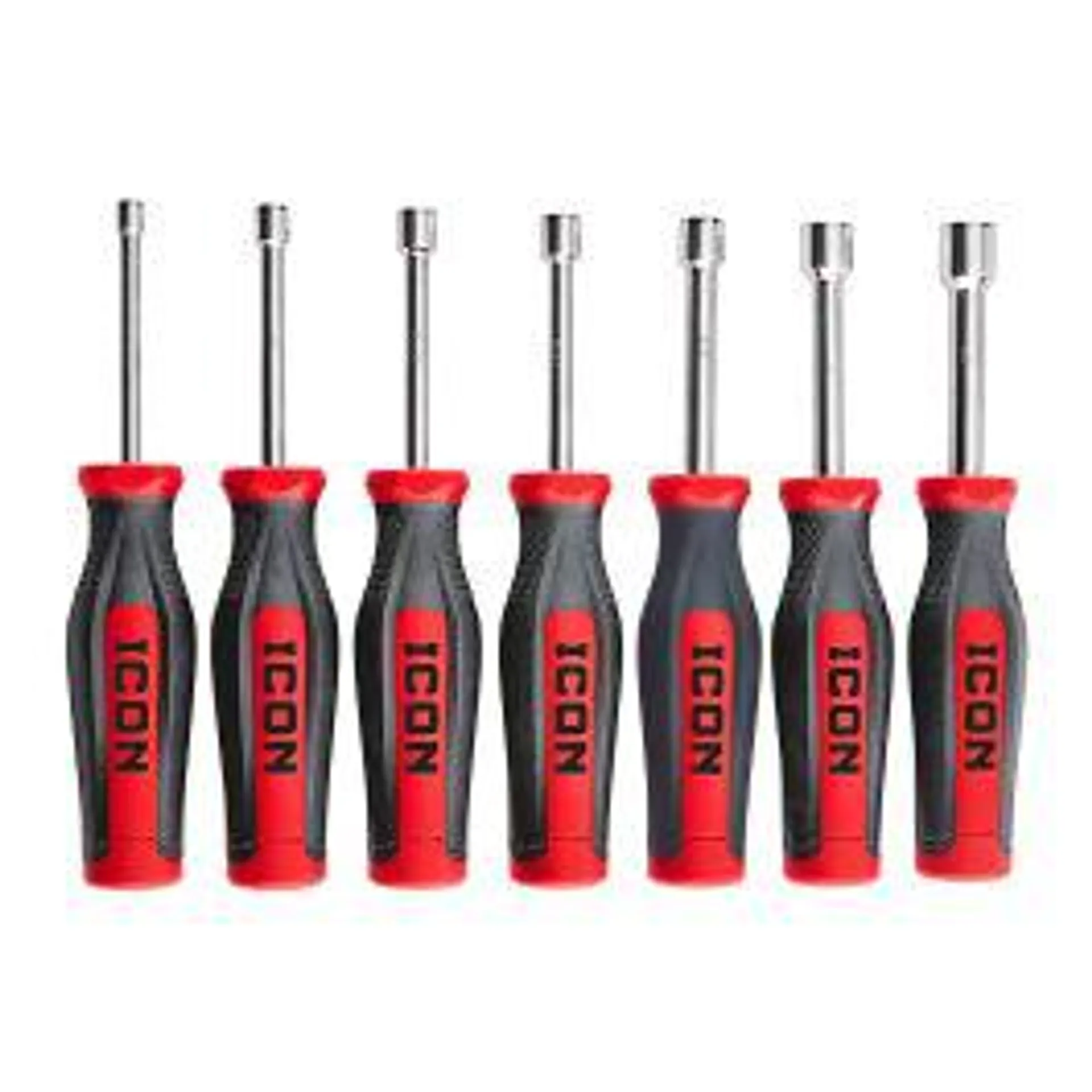 Professional Hollow Shaft SAE Nut Drivers, 7 Piece