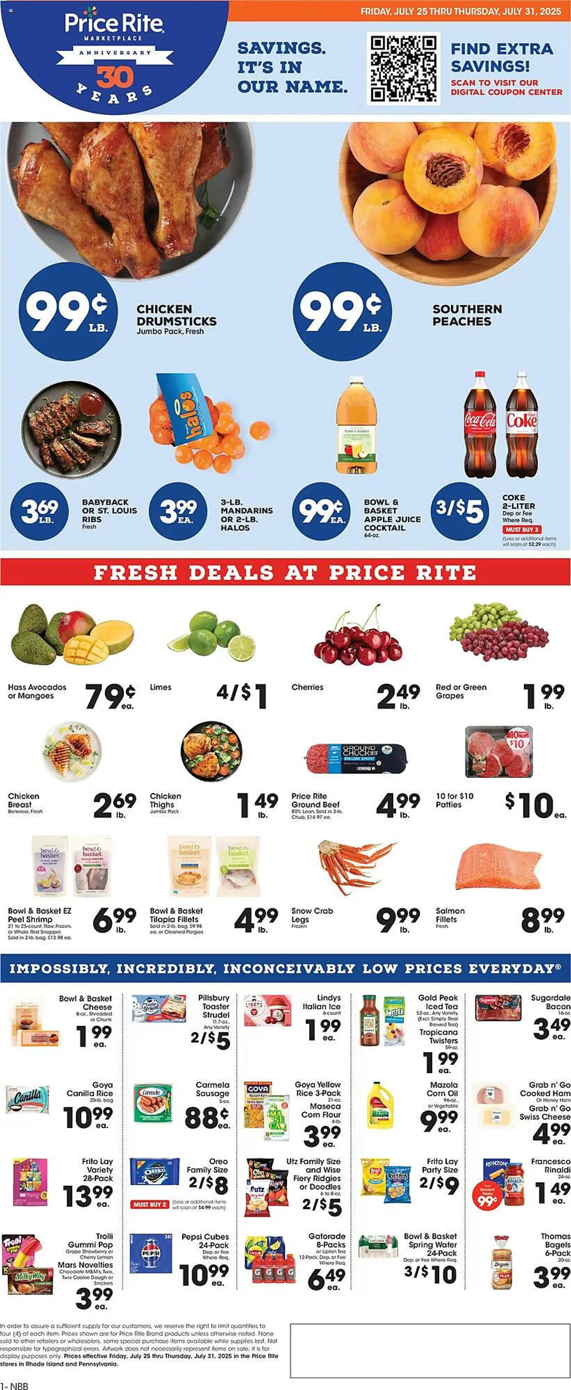 Weekly ad Price Rite Weekly Ad from July 25 to August 1 2025 - Page 1