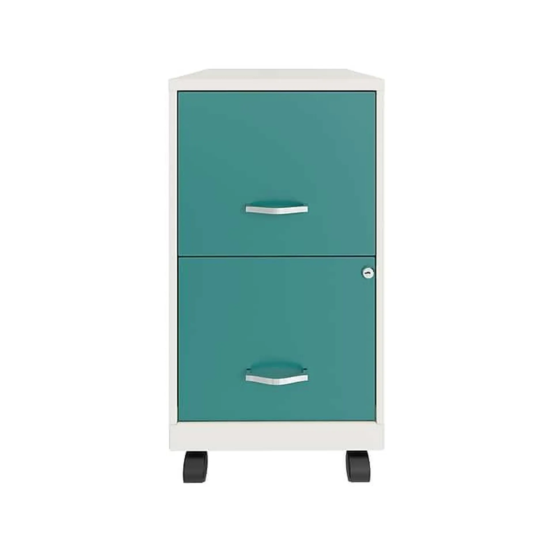 Space Solutions SOHO Smart File 2-Drawer Mobile Vertical File Cabinet,