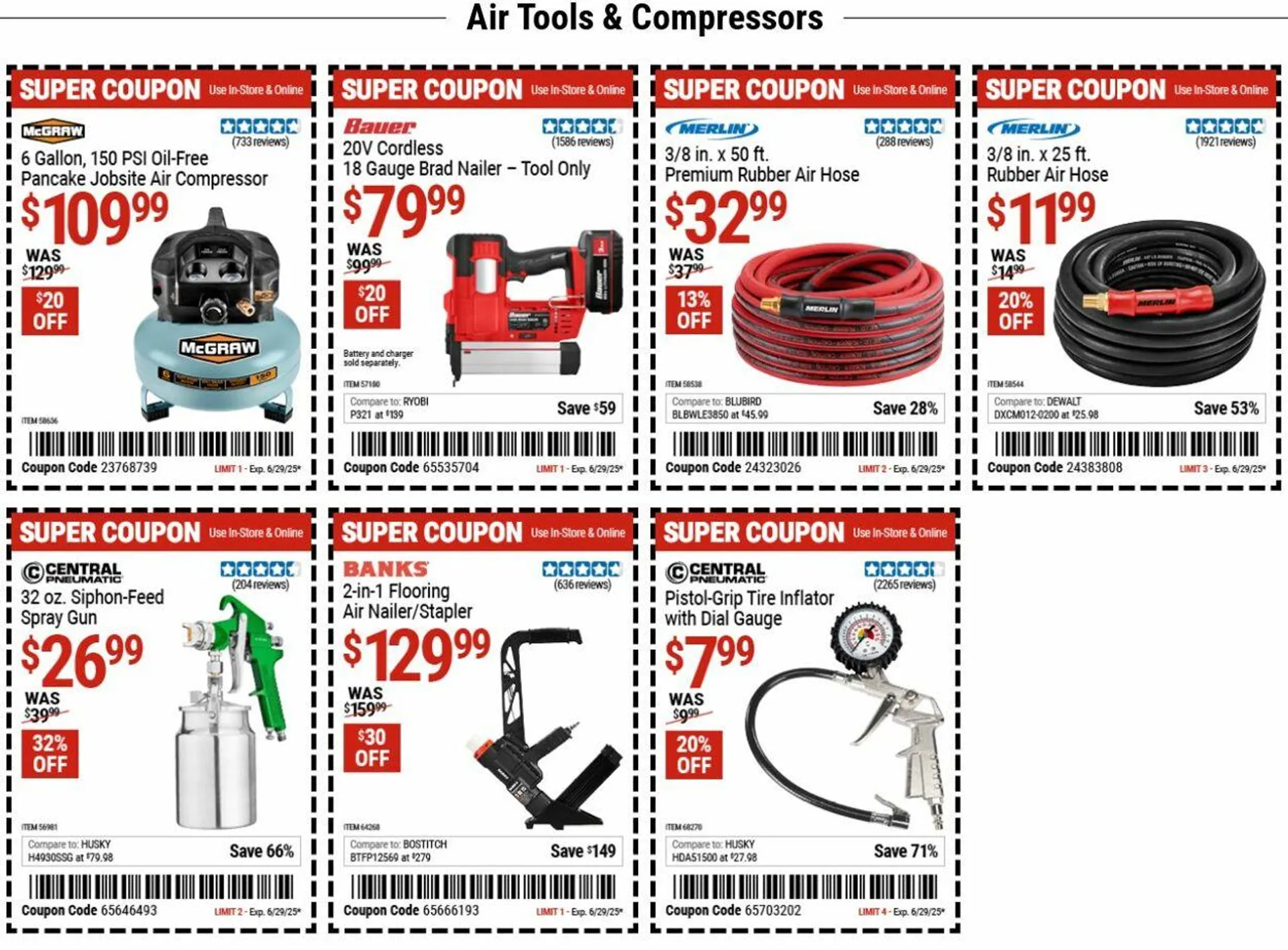 Weekly ad Harbor Freight from June 16 to June 25 2025 - Page 1