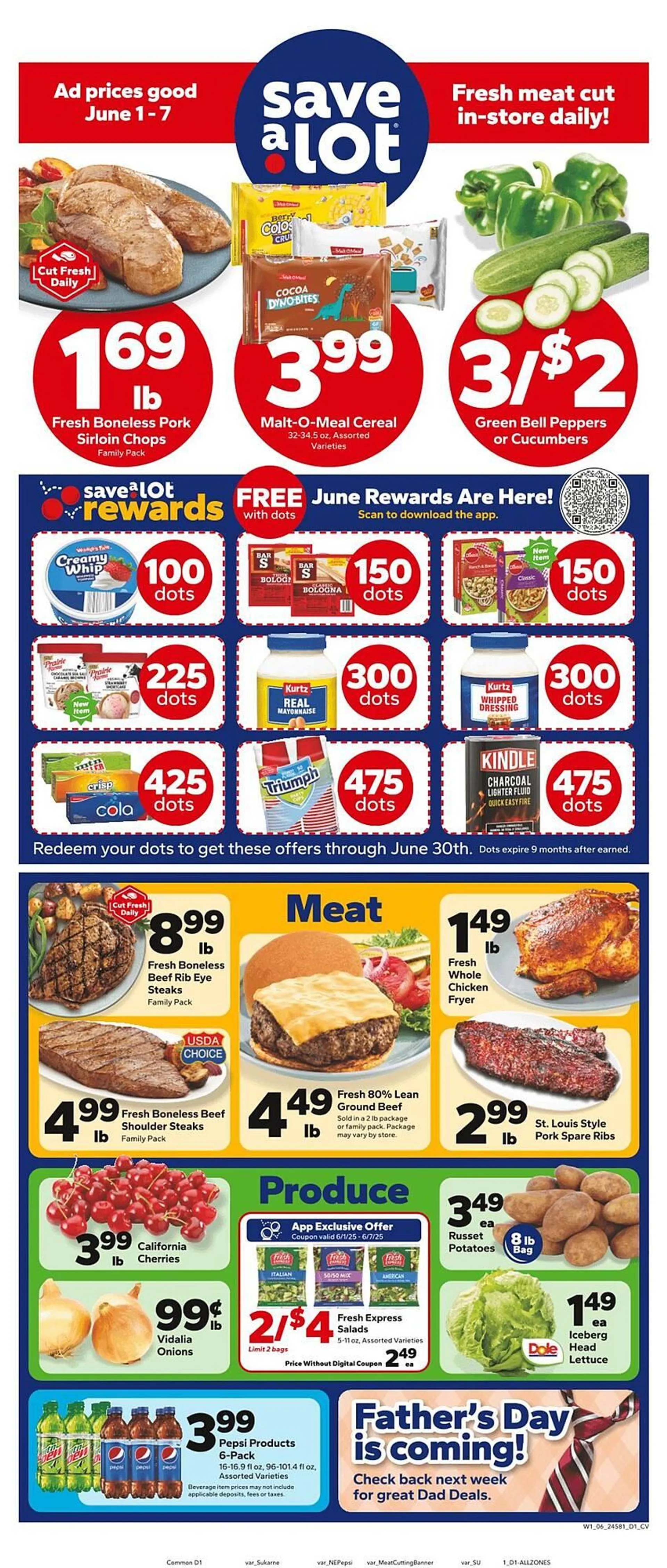 Weekly ad Save a Lot Weekly Ad from June 1 to June 7 2025 - Page 1
