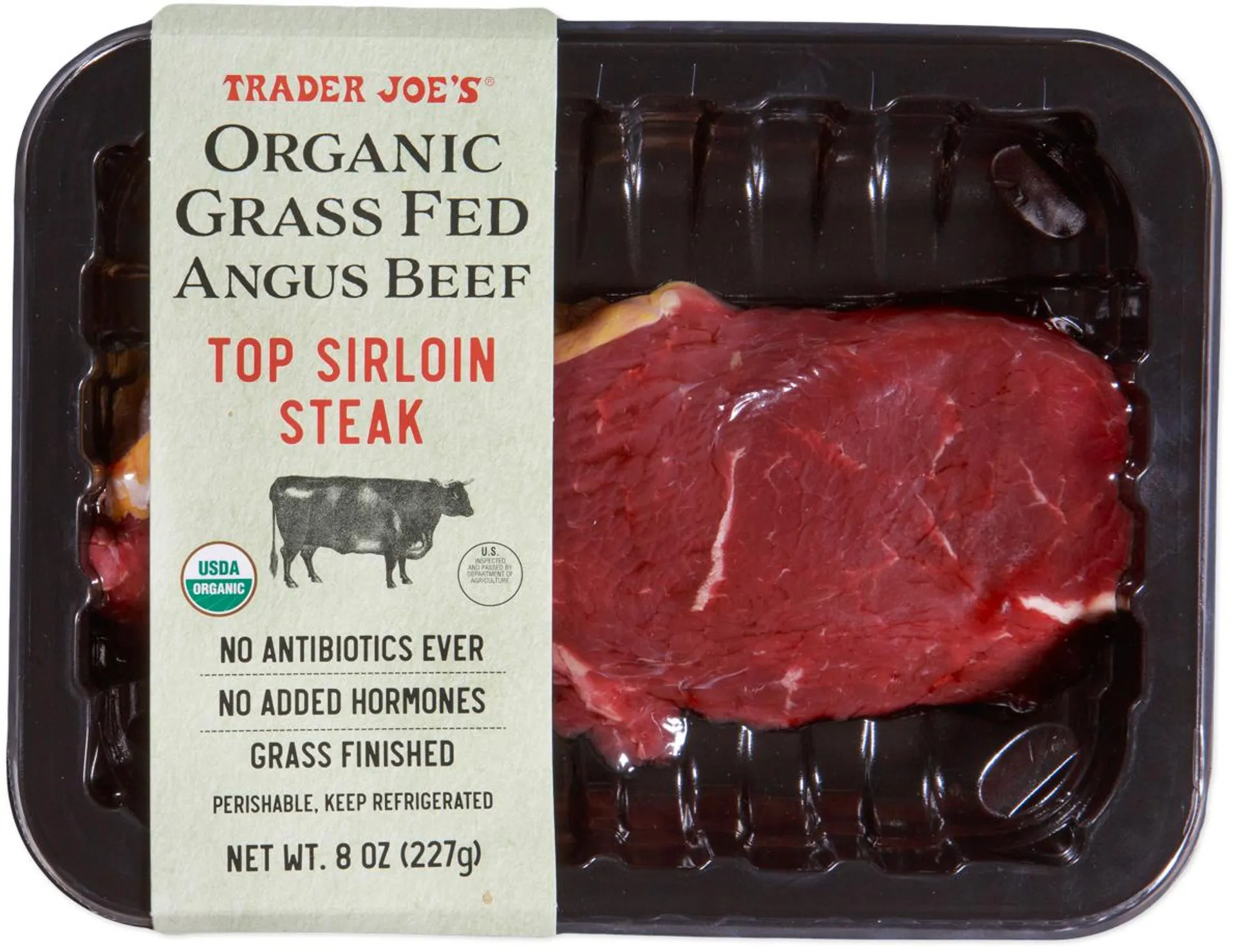 Organic Grass Fed Top Sirloin Steak