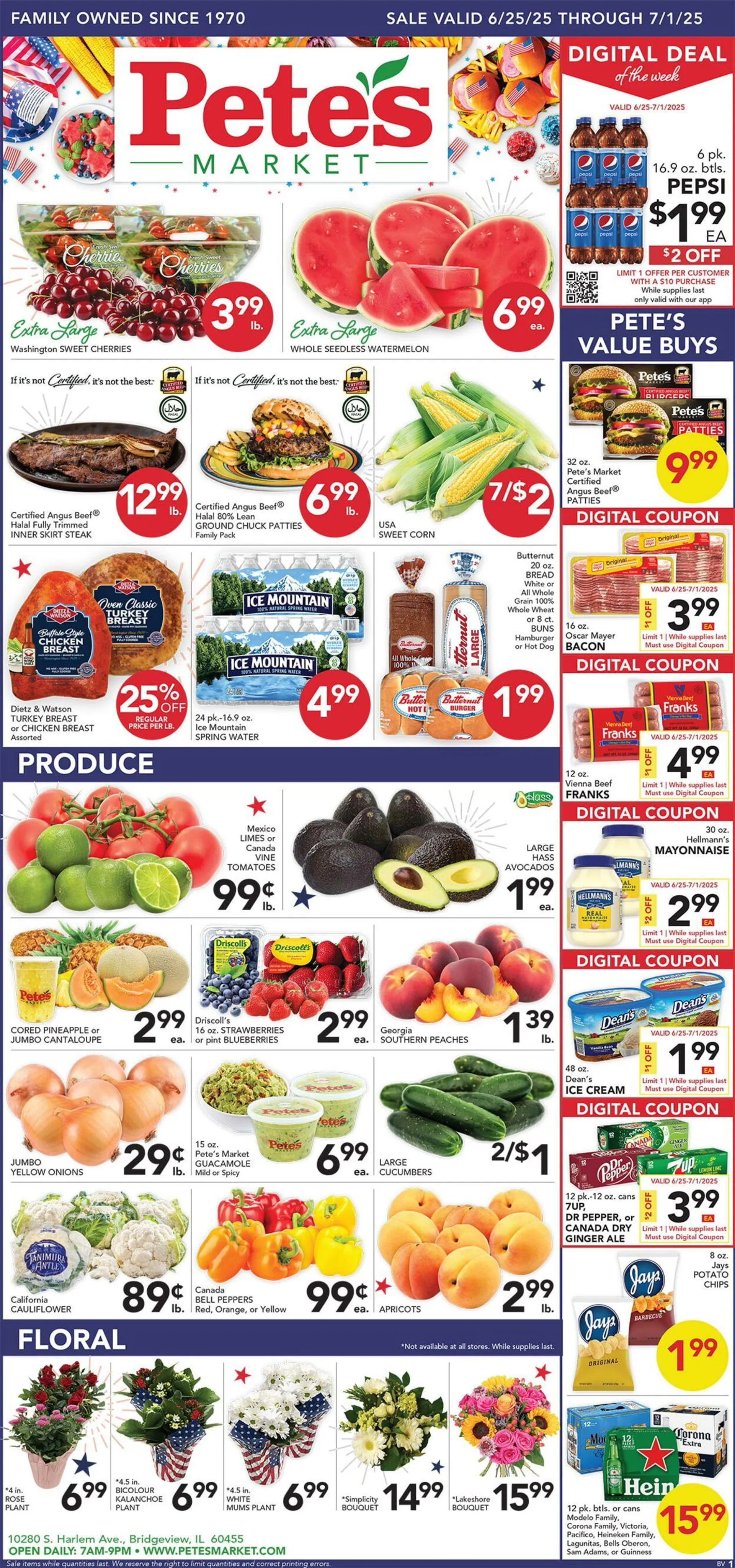 Weekly ad Pete's Fresh Market Current weekly ad from June 25 to July 1 2025 - Page 1