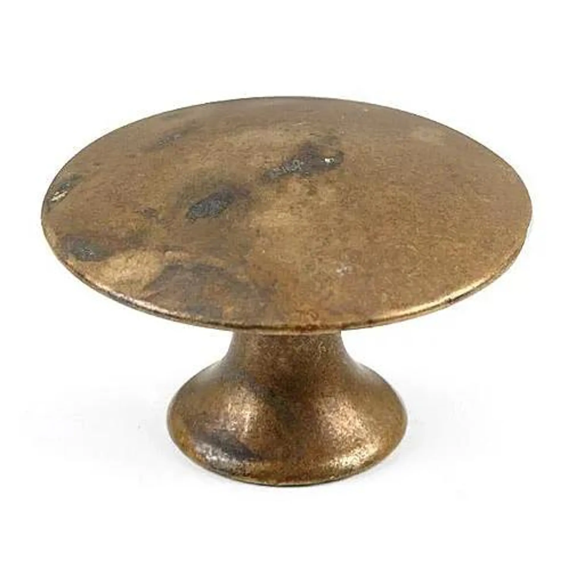 Marella Distressed Antique Brass Flat Top Knob