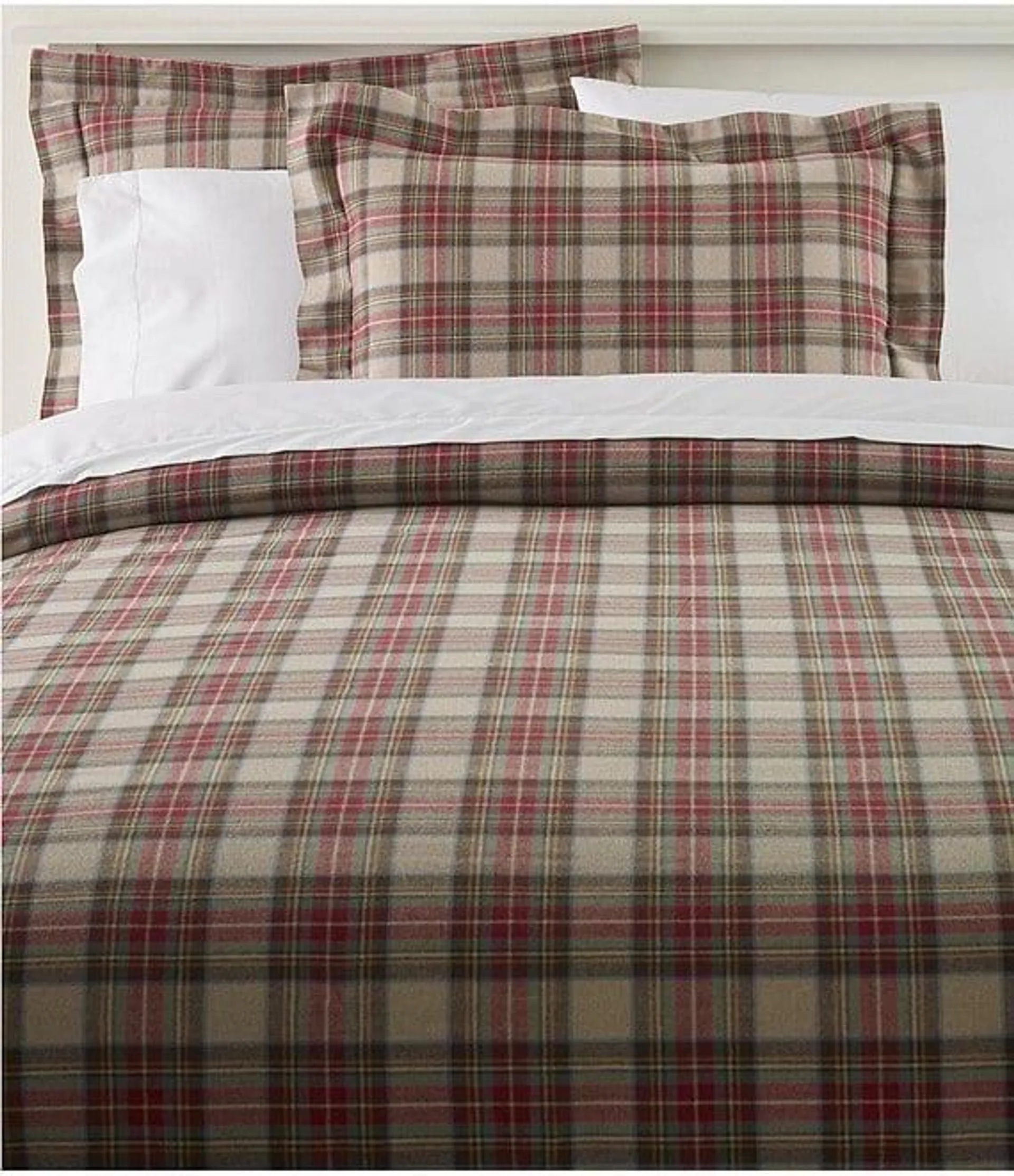 Heritage Chamois Flannel Antique Dress Tartan Plaid Duvet Cover