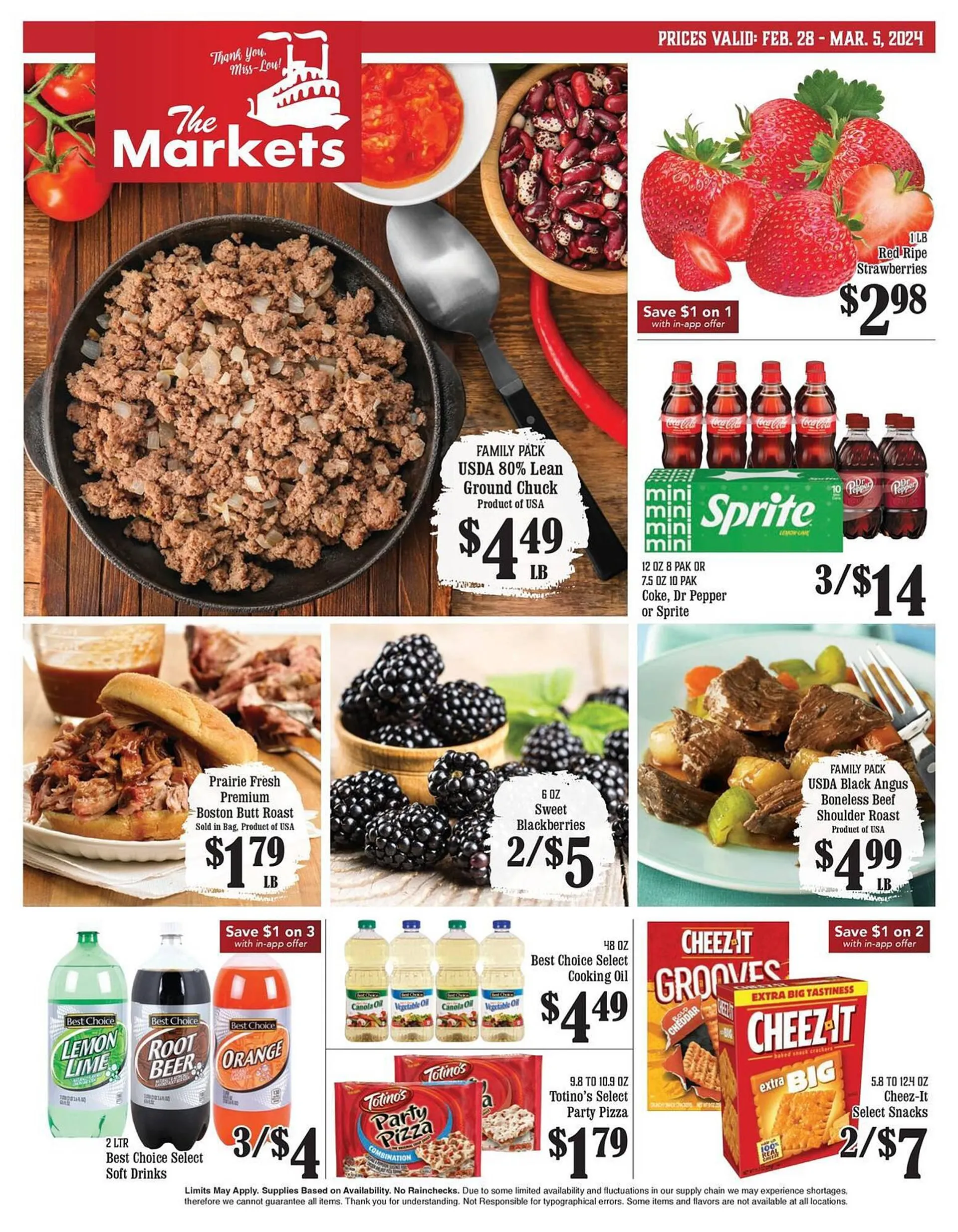 Weekly ad The Markets Weekly Ad from February 28 to March 5 2024 - Page 1