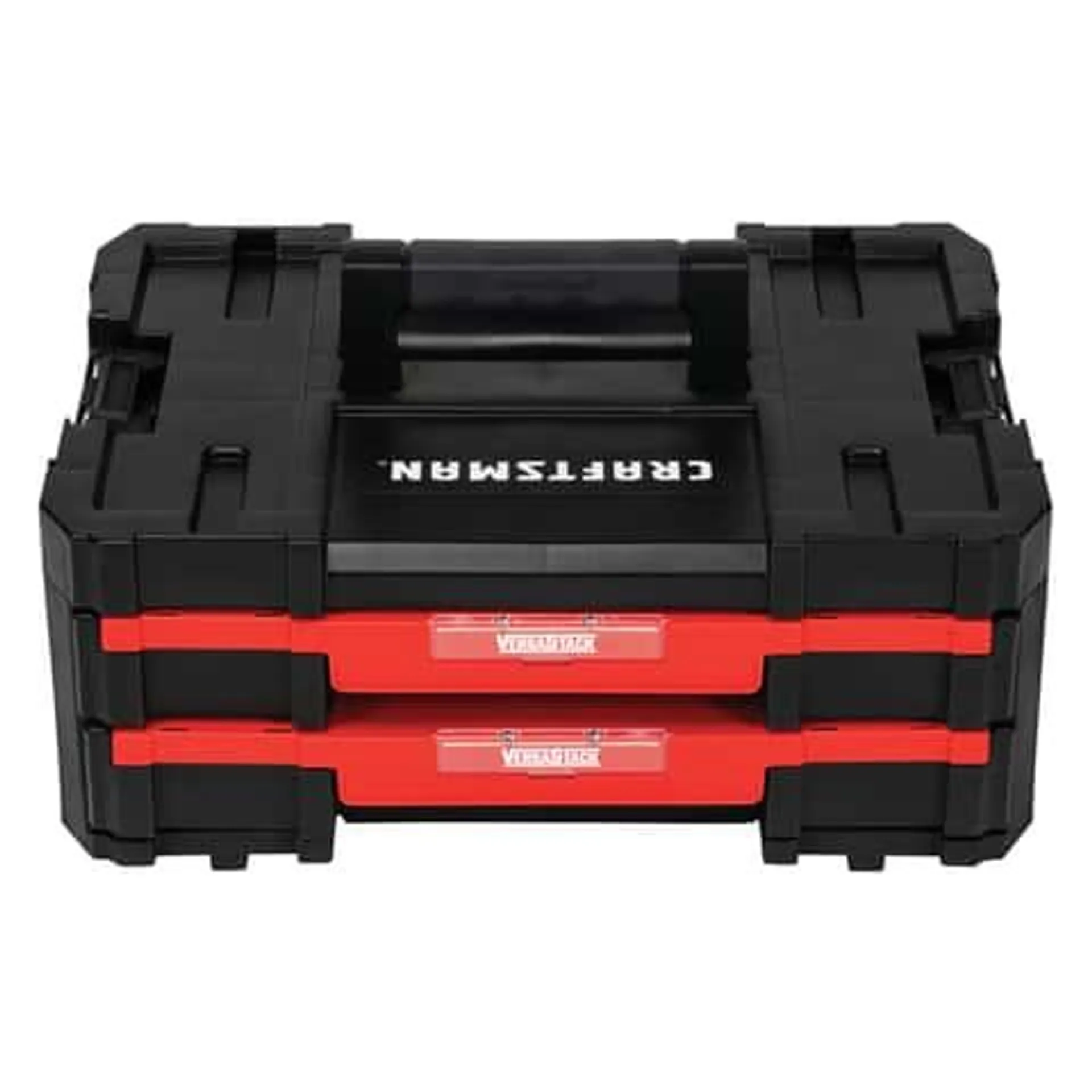 Craftsman VERSASTACK 17 in. 2-Drawer Tool Box 488 cu in Black/Red