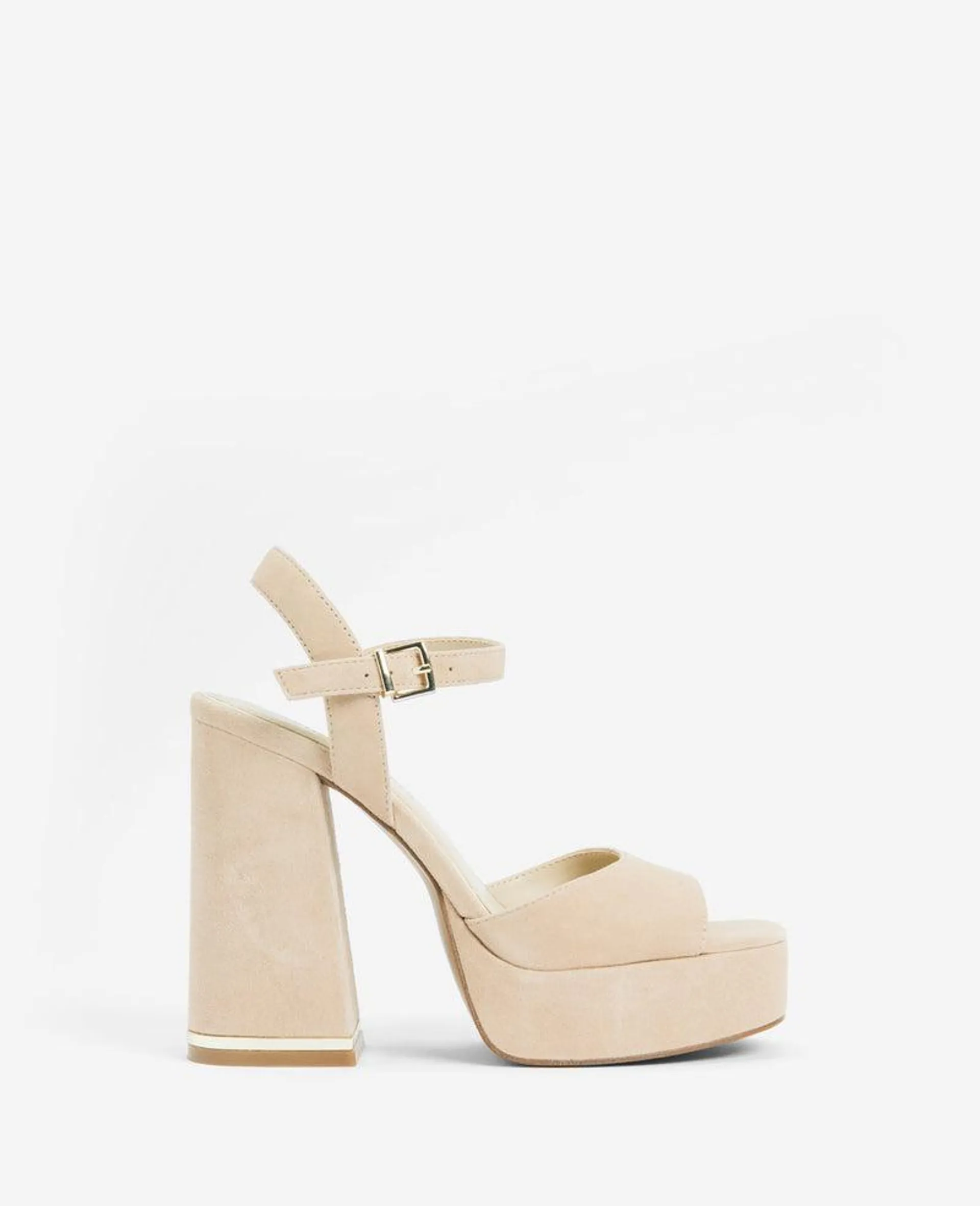 Dolly Ankle Strap Platform Heeled Sandal