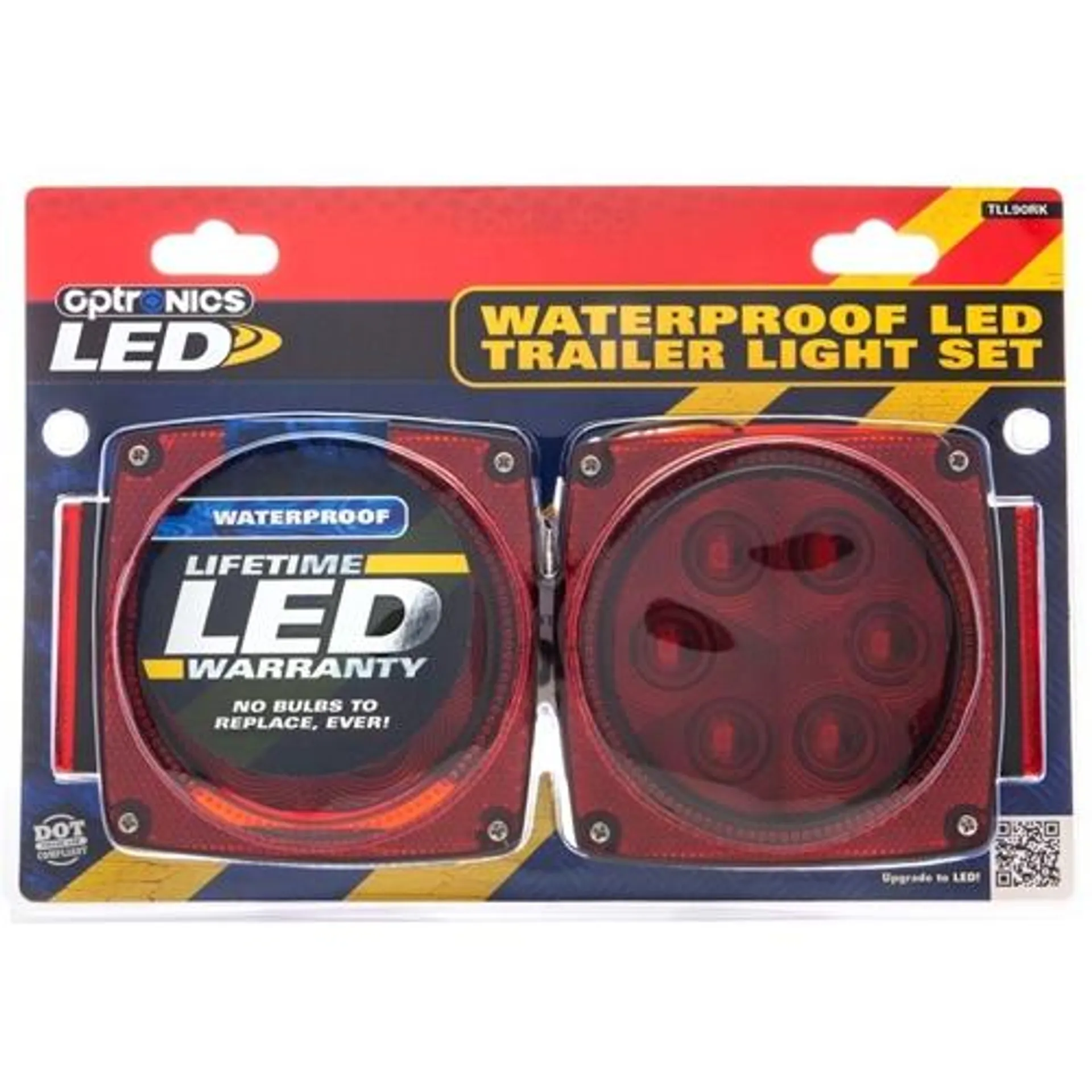 Optronics Waterproof LED Trailer Stop/Tail Light Set, Red