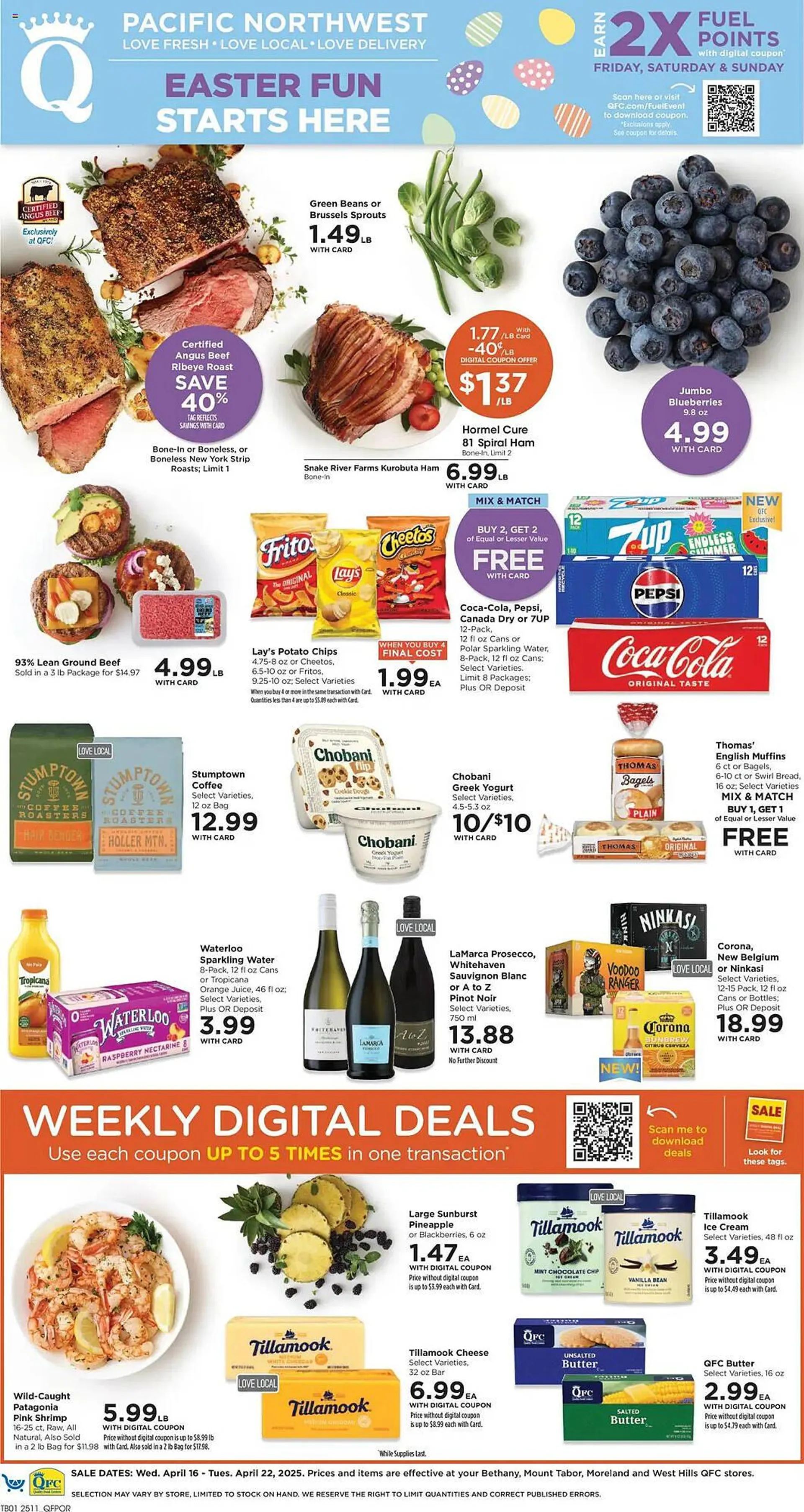 Weekly ad QFC Weekly Ad from April 16 to April 22 2025 - Page 1