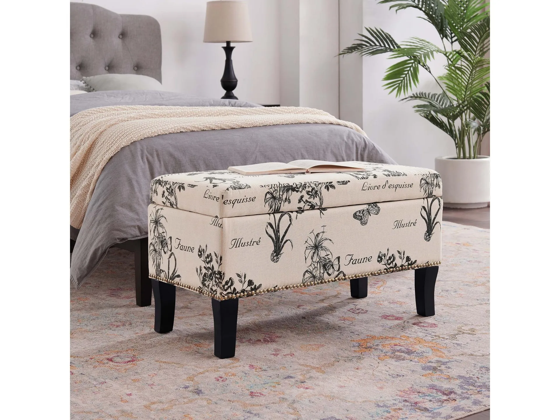 Linon Stephanie Storage Bench