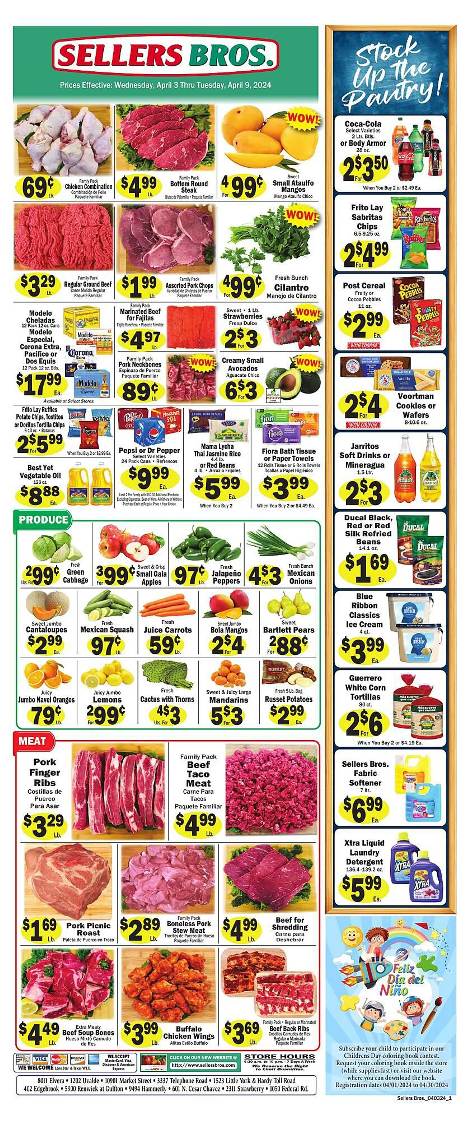 Weekly ad Sellers Bros Weekly Ad from April 3 to April 9 2024 - Page 