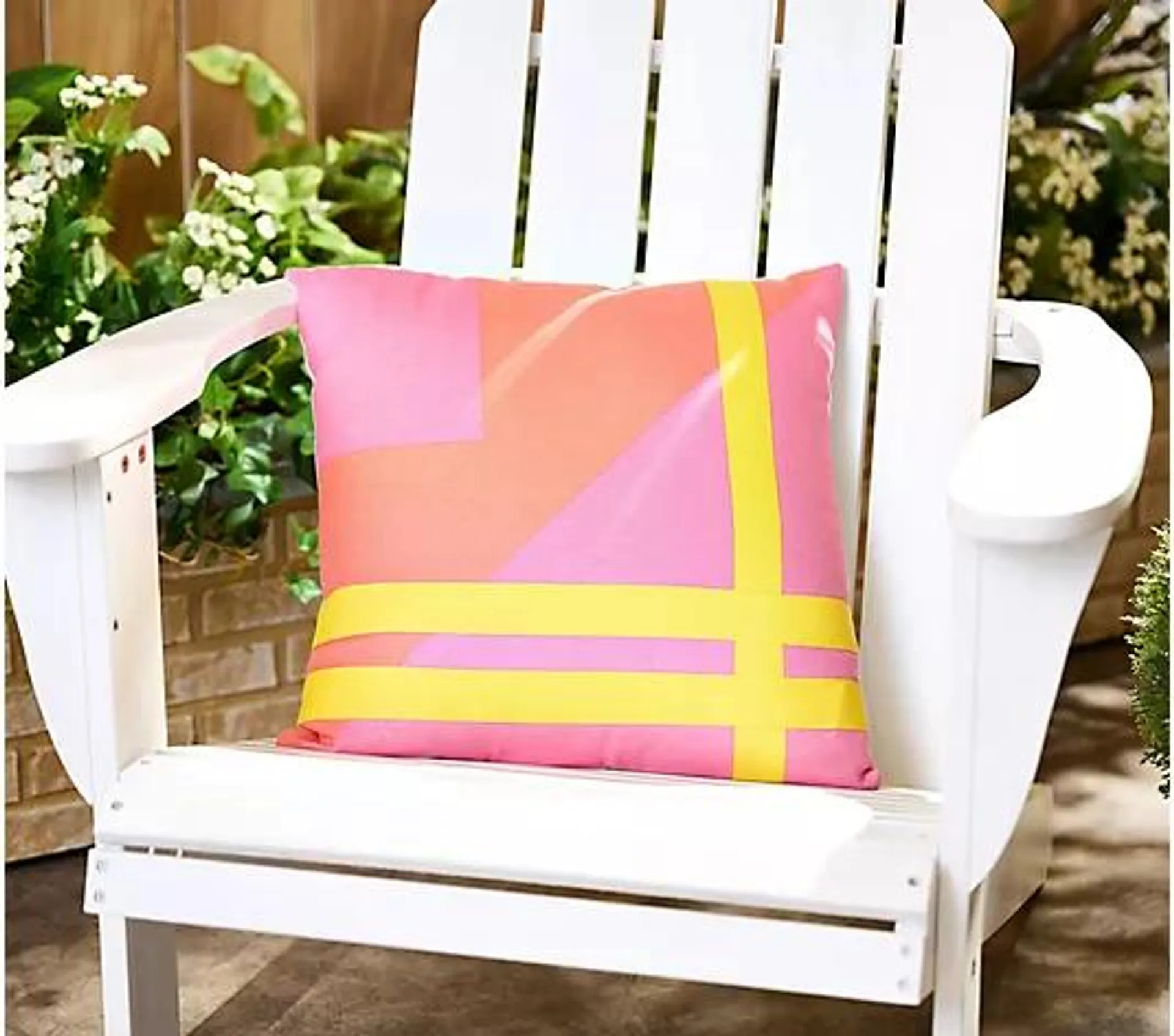 Bobby Berk Colorblock Square Pillow