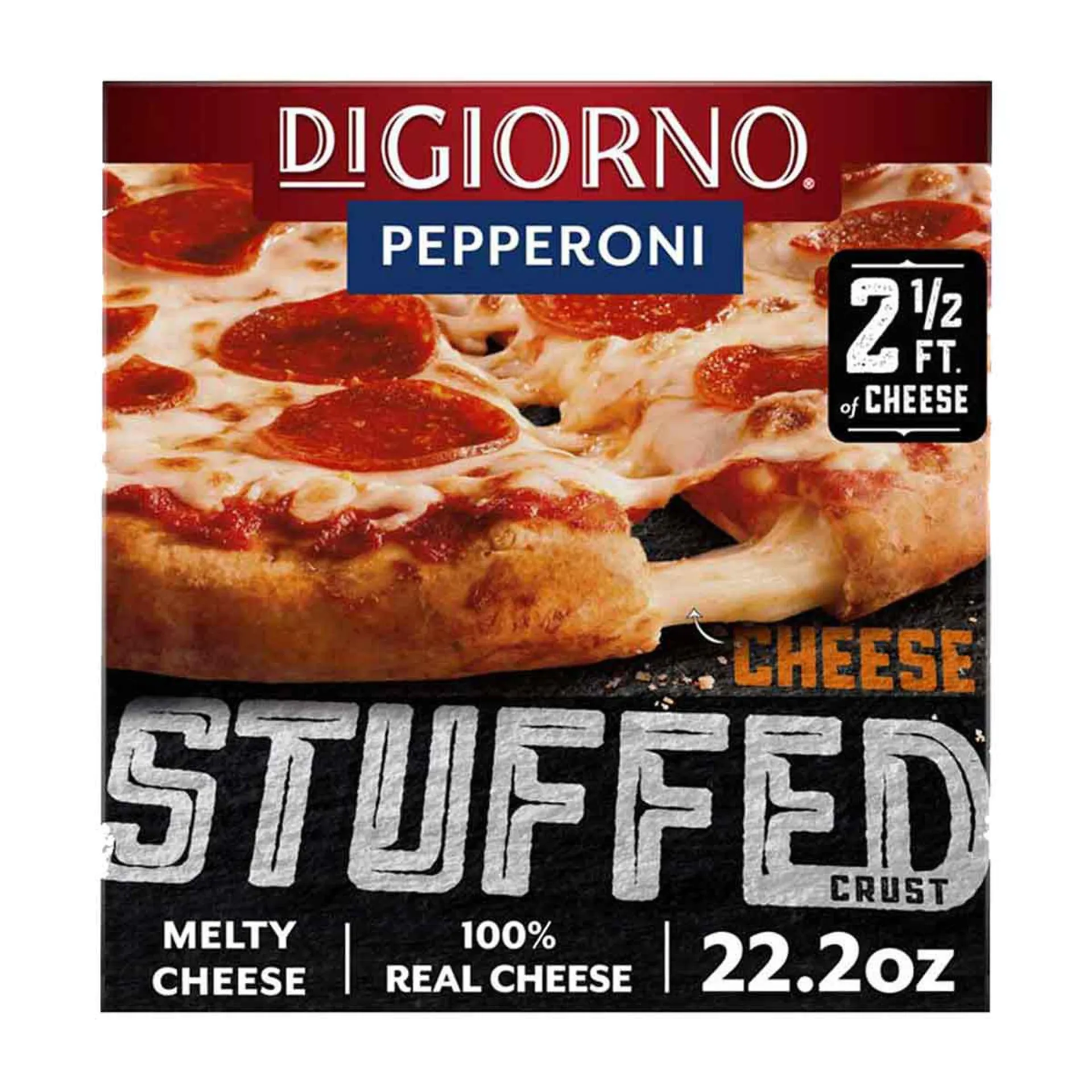 DiGiorno Pepperoni Frozen Pizza with Cheese Stuffed Crust, 22.2 oz