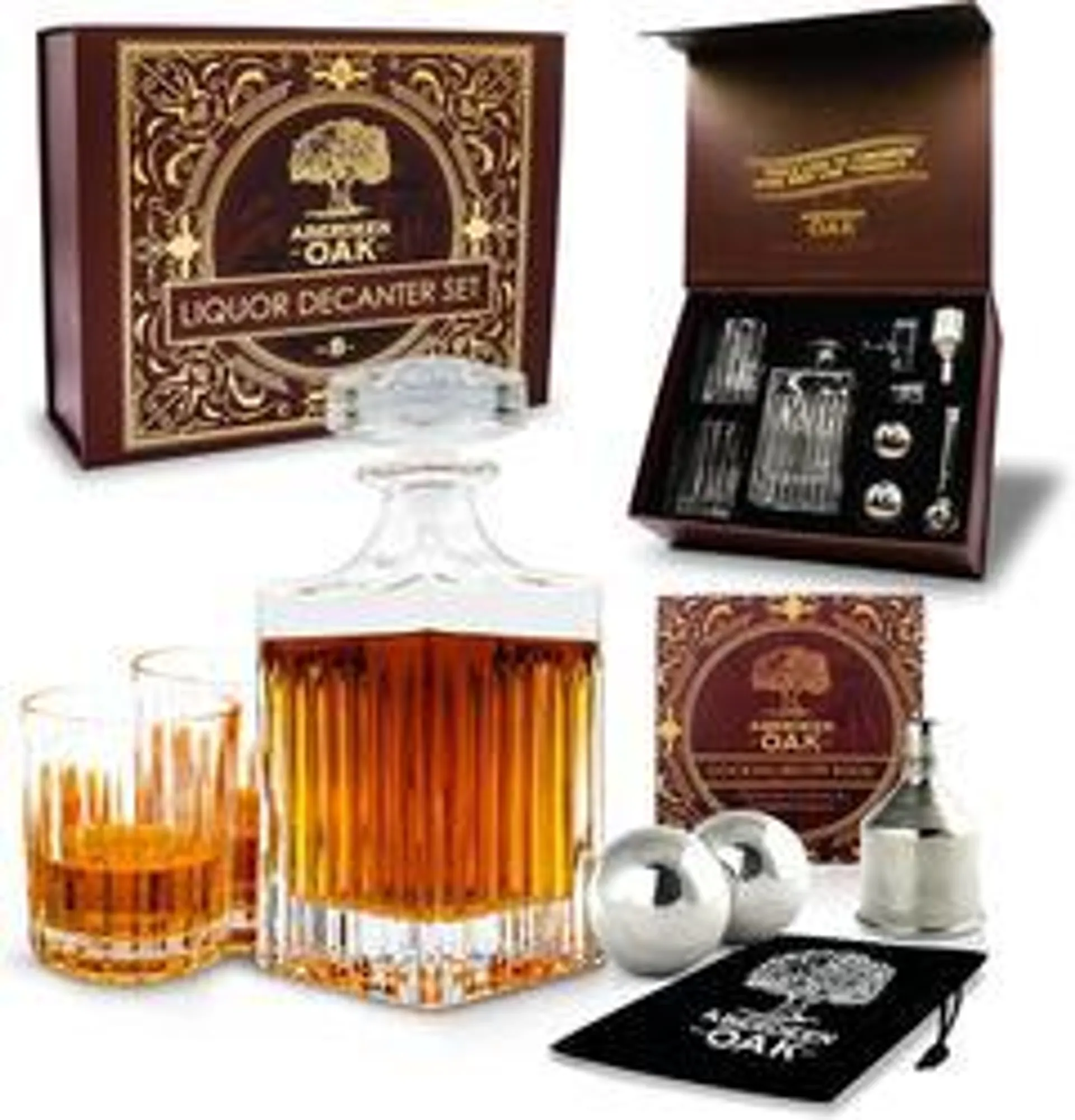 Aberdeen Oak® Decanter Set