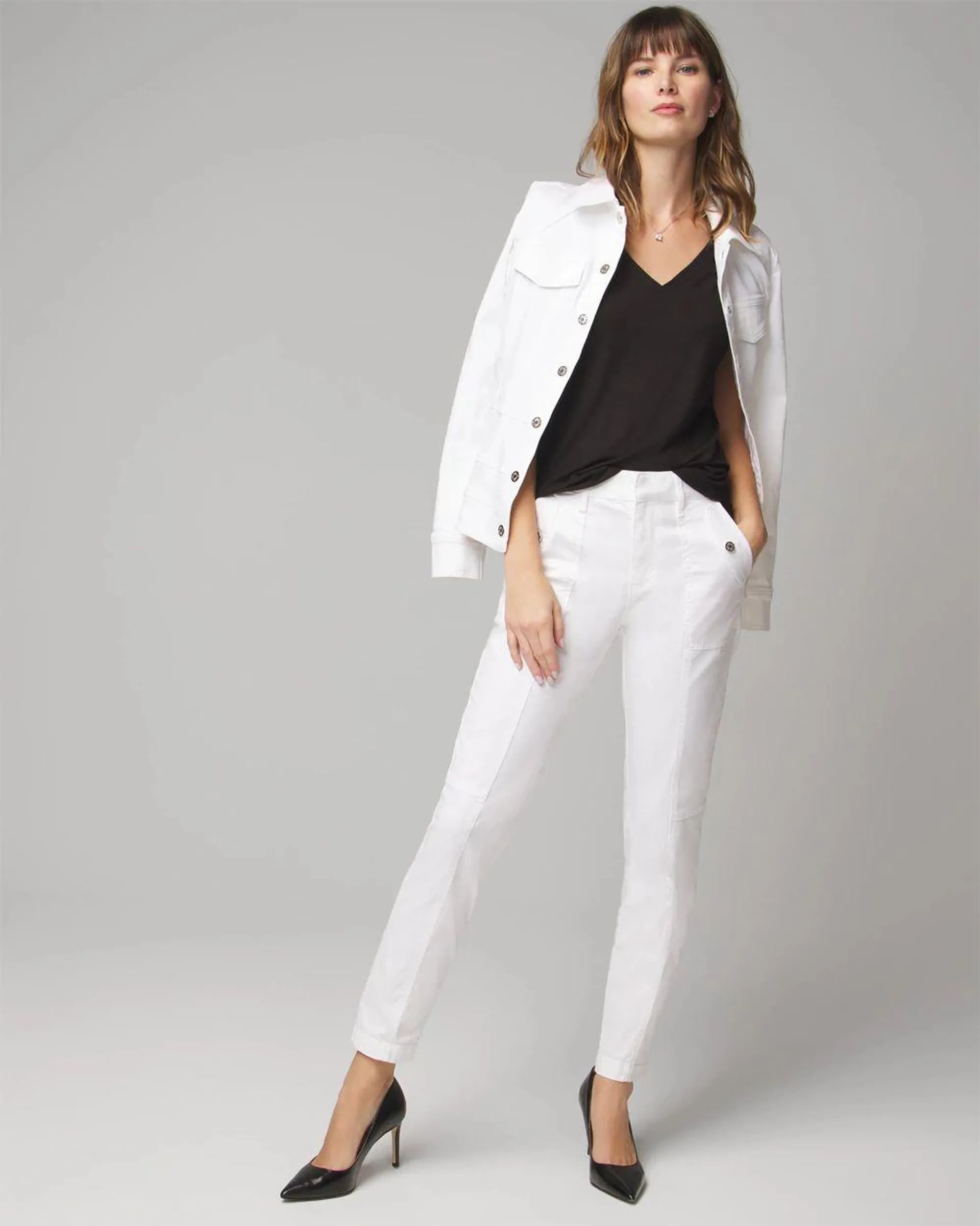 High-Rise Pret-A-Jet Slim Ankle Pants