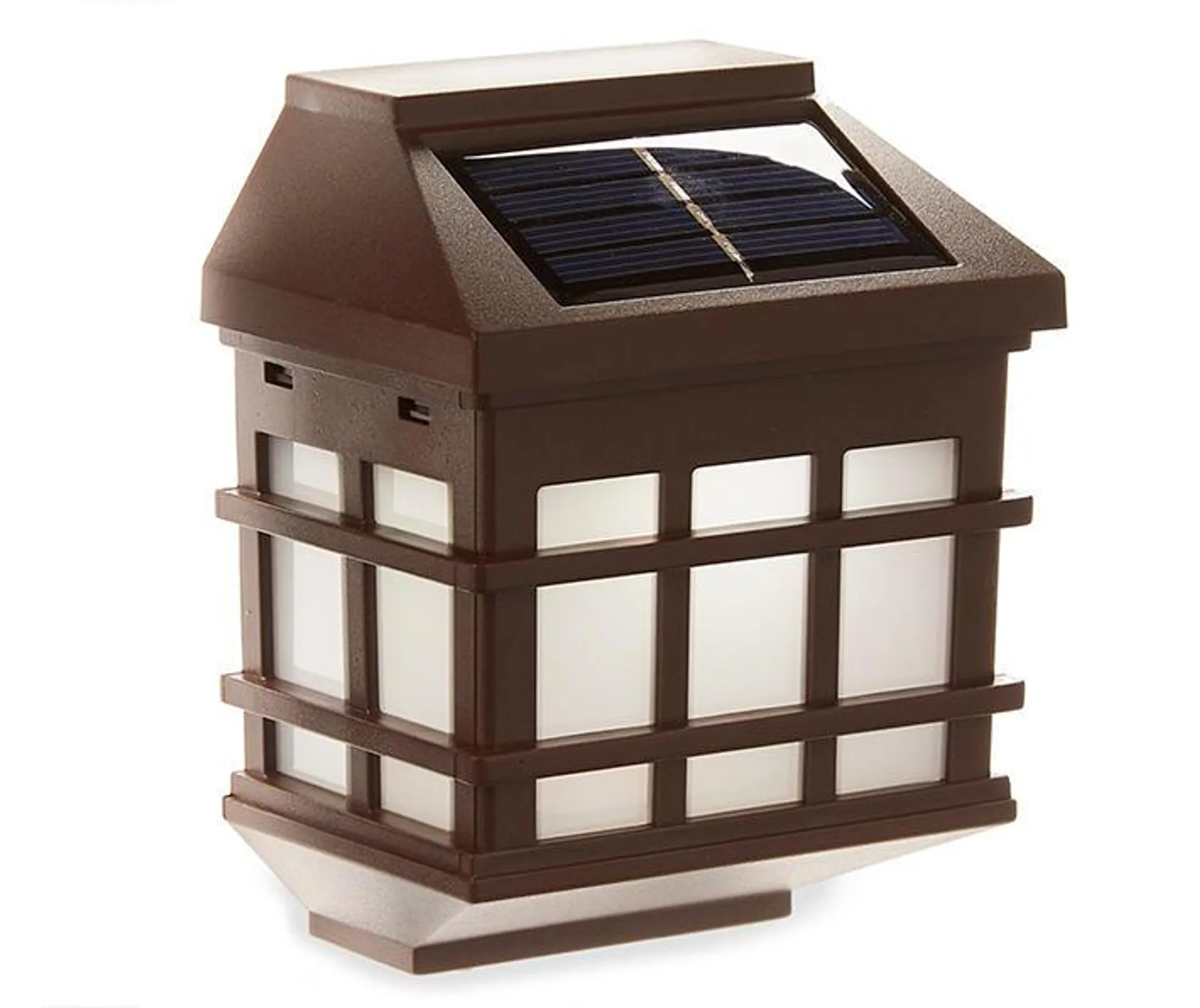 Brown 5x LED Solar 4-Piece Deck Light Set